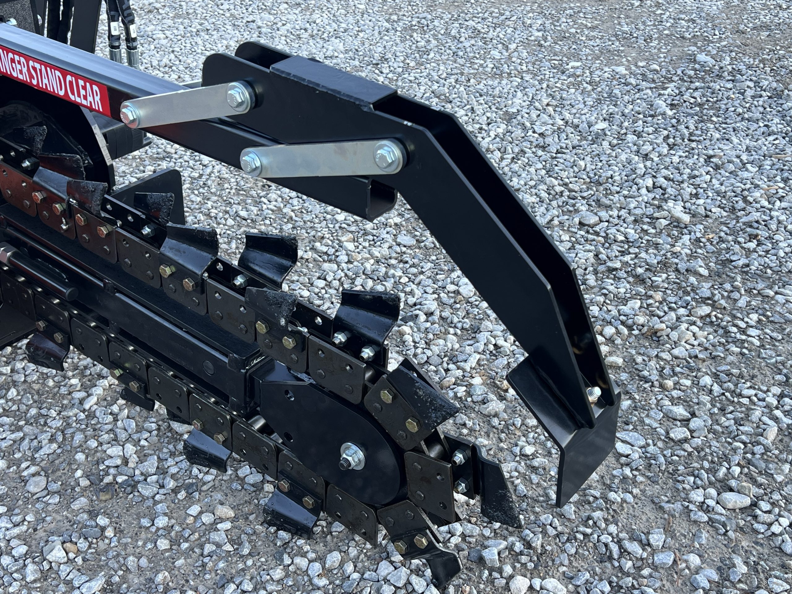 Premier 36" x 6" Trencher Attachment Double Standard Cup Teeth Fits Skid Steer Quick Attach - Image 12