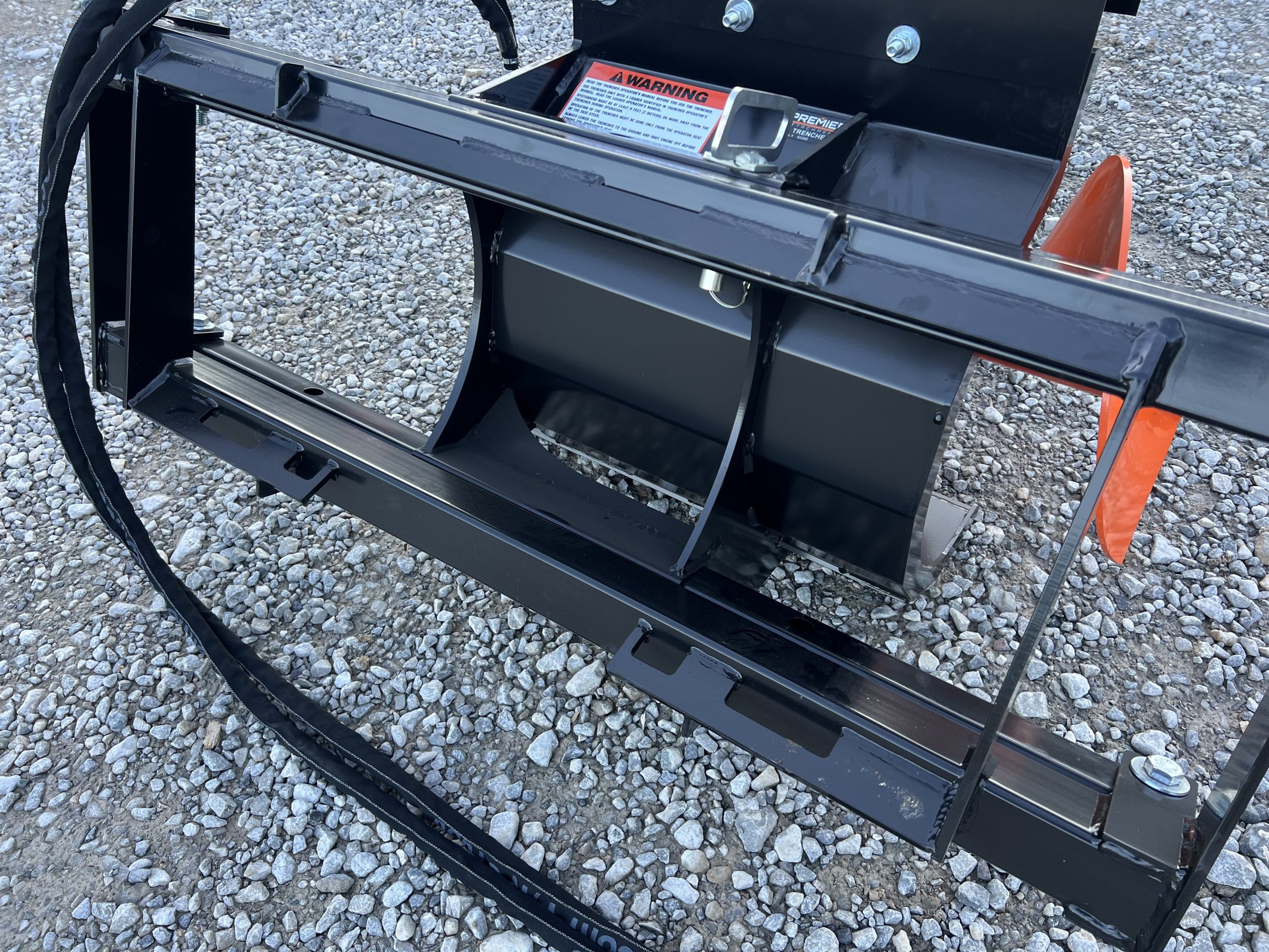Premier 36" x 6" Trencher Attachment Double Standard Cup Teeth Fits Skid Steer Quick Attach - Image 15