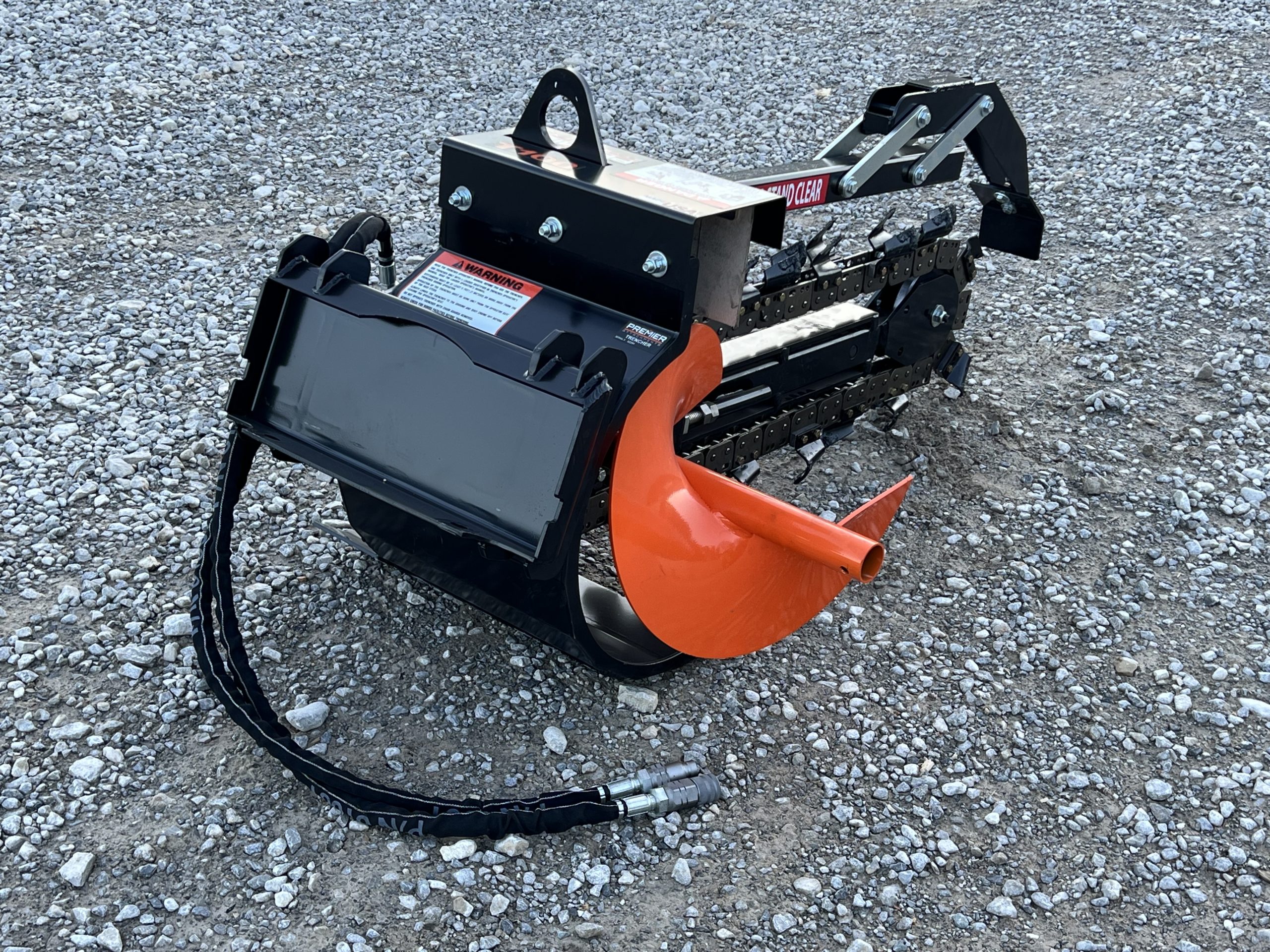 Premier T100 36" x 6" Trencher Attachment Double Standard Cup Teeth Fits Mini Skid Steer - Image 6