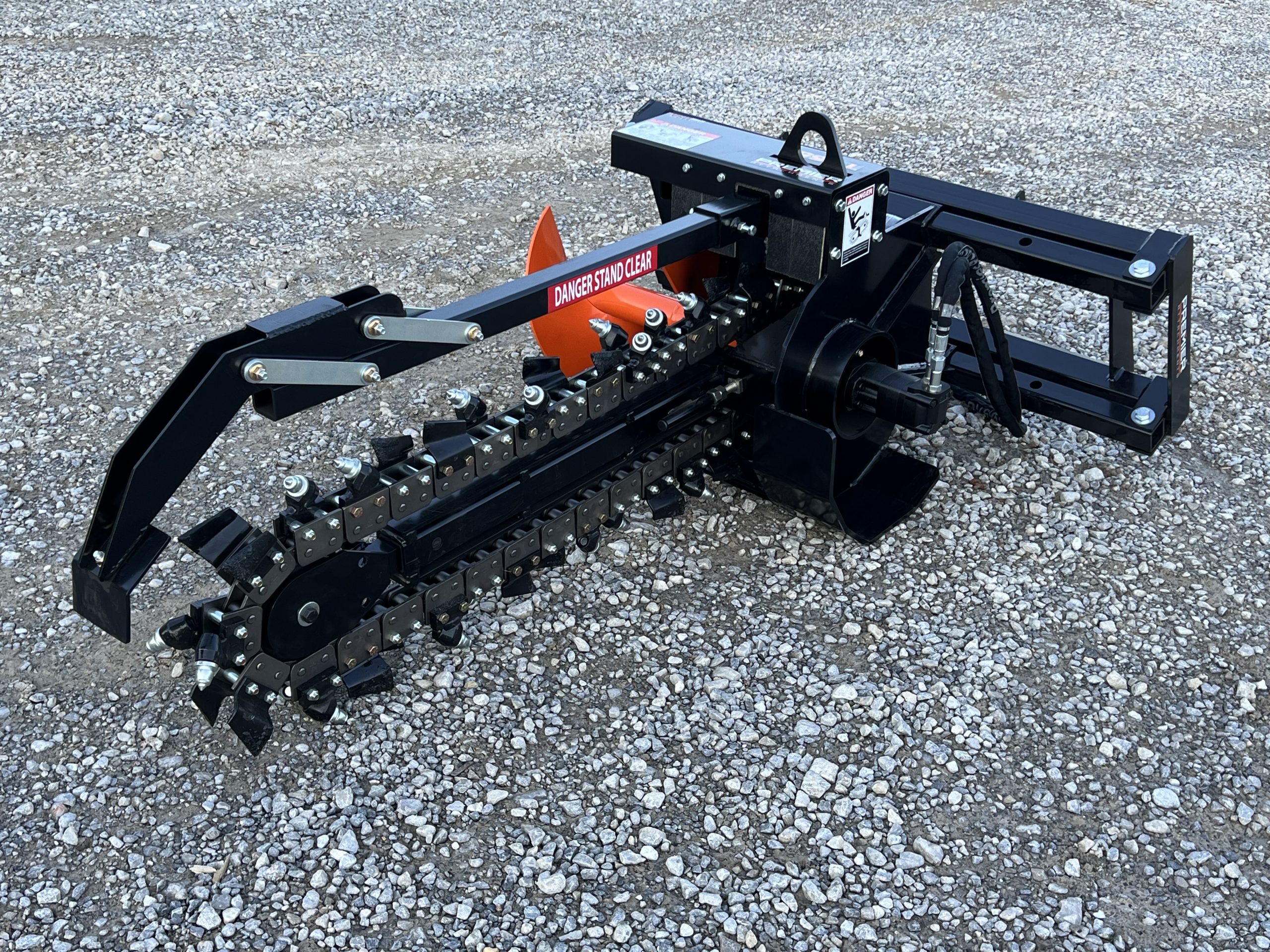 Premier T155 48" x 6" Trencher Attachment 50/50 Bullet Teeth Fits Skid Steer Quick Attach - Image 2