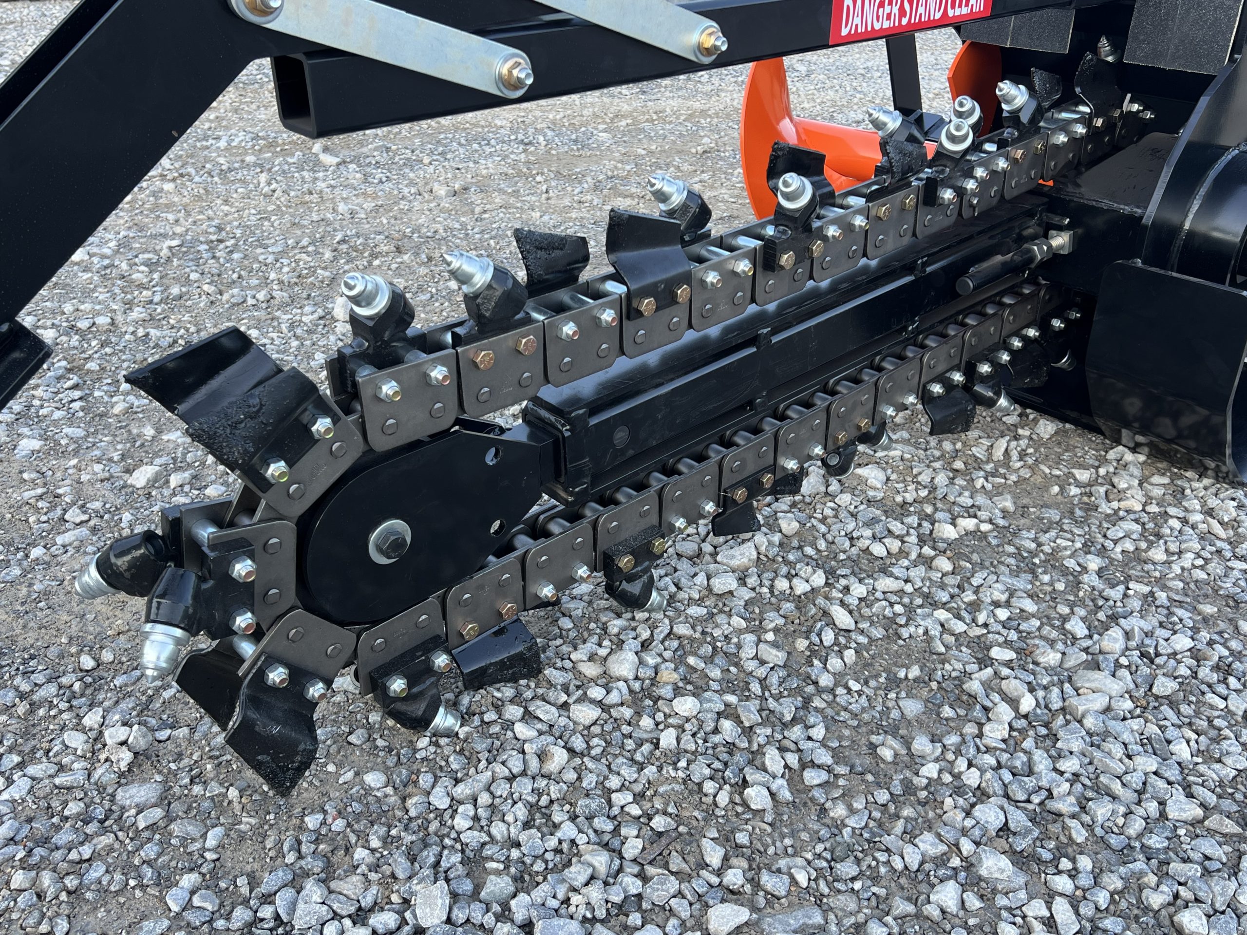 Premier T155 48" x 6" Trencher Attachment 50/50 Bullet Teeth Fits Skid Steer Quick Attach - Image 11