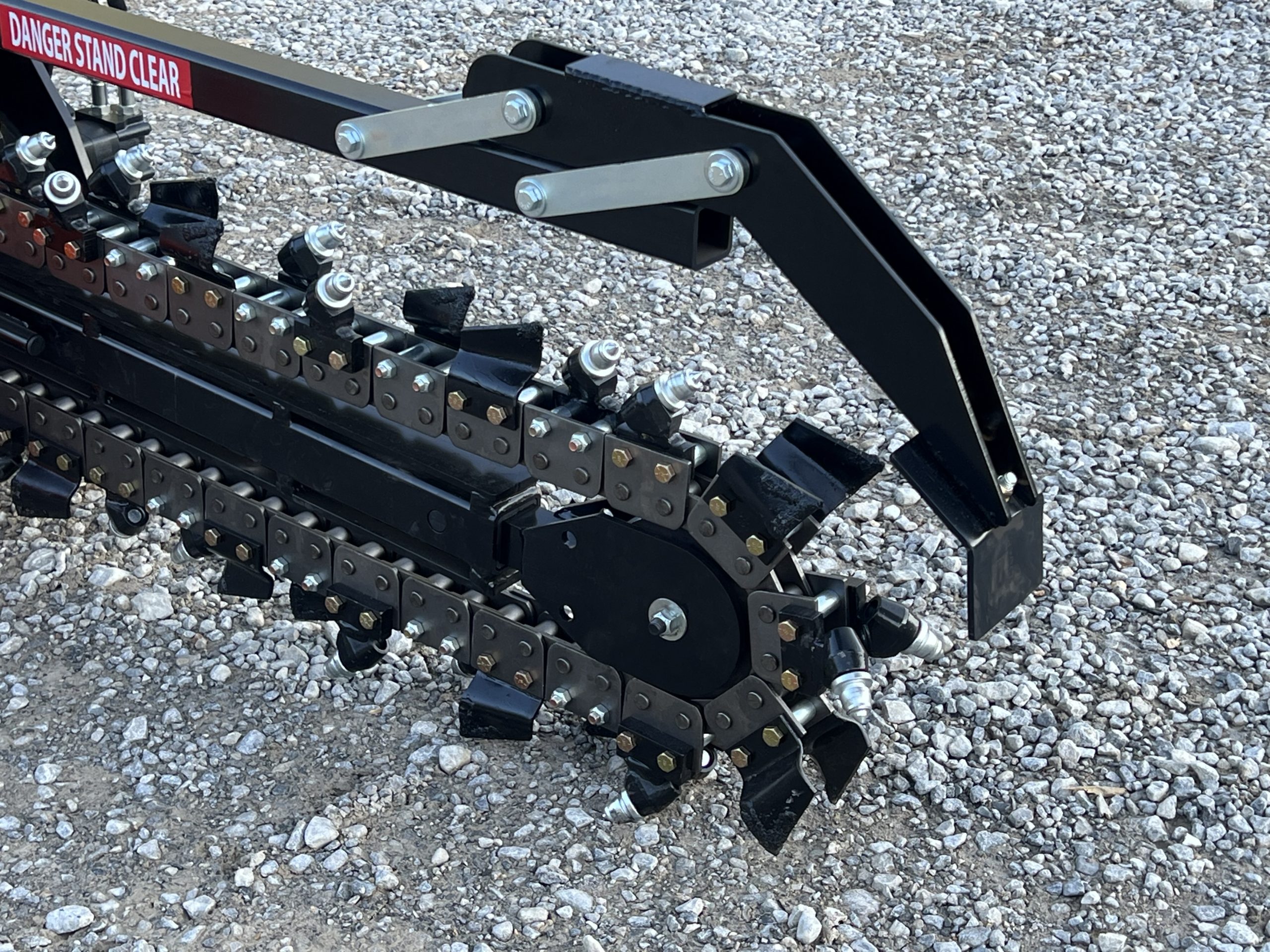 Premier T155 48" x 6" Trencher Attachment 50/50 Bullet Teeth Fits Skid Steer Quick Attach - Image 12