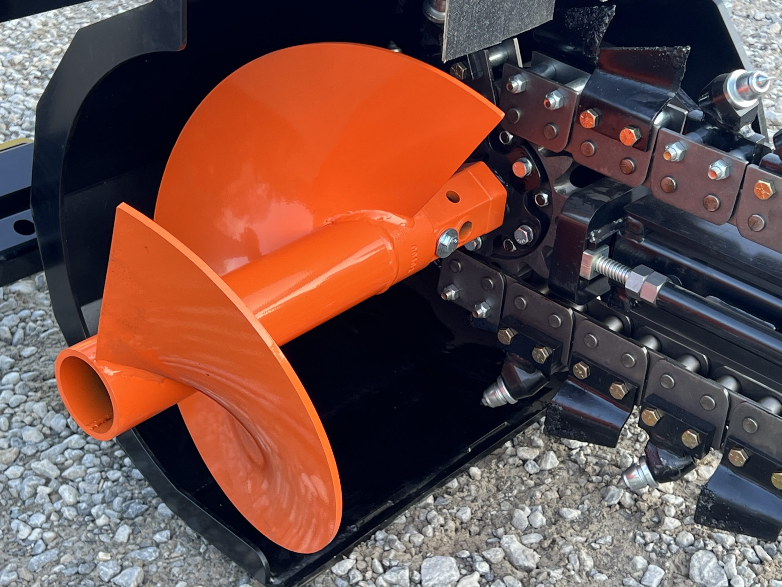 Premier T155 48" x 6" Trencher Attachment 50/50 Bullet Teeth Fits Skid Steer Quick Attach - Image 13