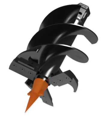 Lowe 12" Auger Stump Planer Tree Stump Grinder Post Hole Digger Bit, 2" Hex