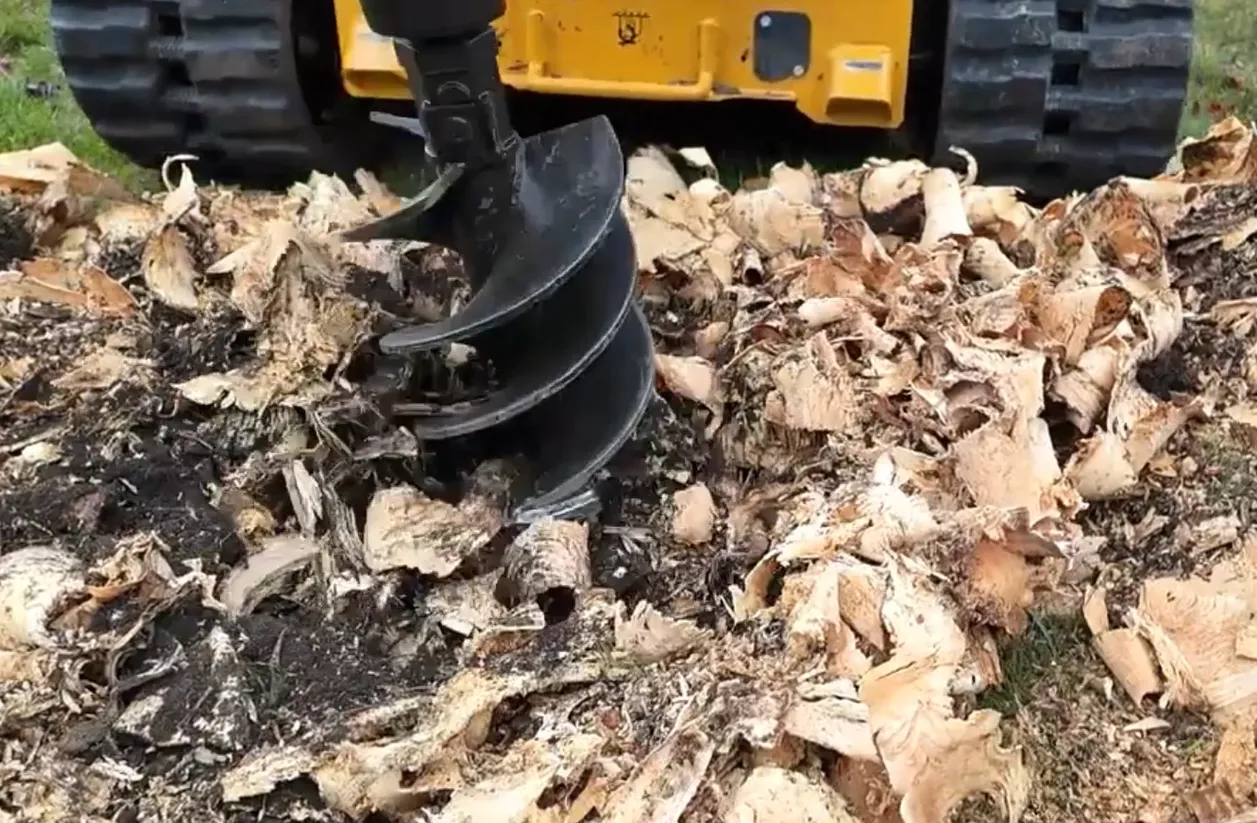 Lowe 12" Auger Stump Planer Tree Stump Grinder Post Hole Digger Bit, 2" Hex - Image 4