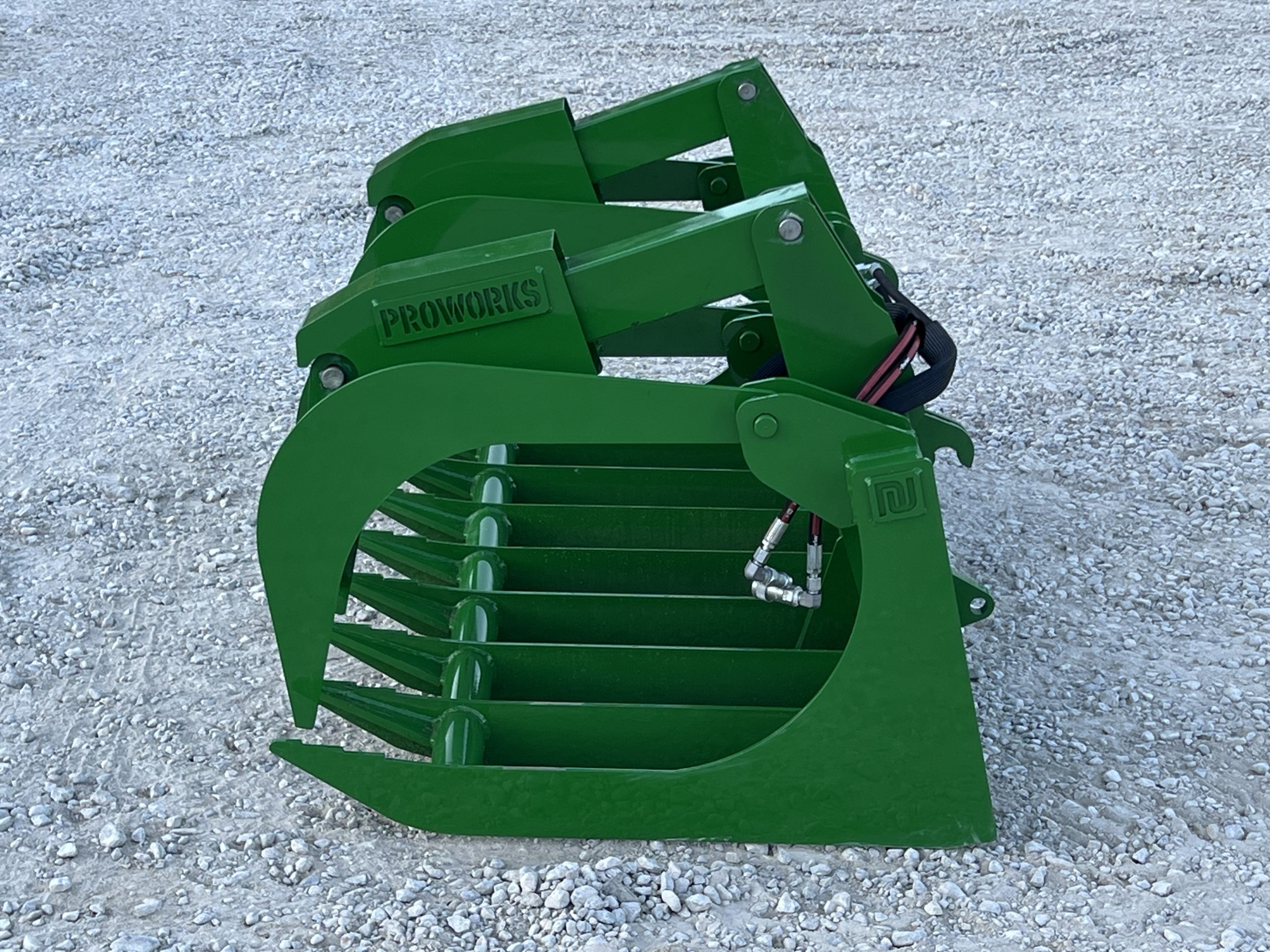 72" Heavy Duty Dual Cylinder Root Grapple Attachment Fits John Deere Global Tractor Loader - Image 9