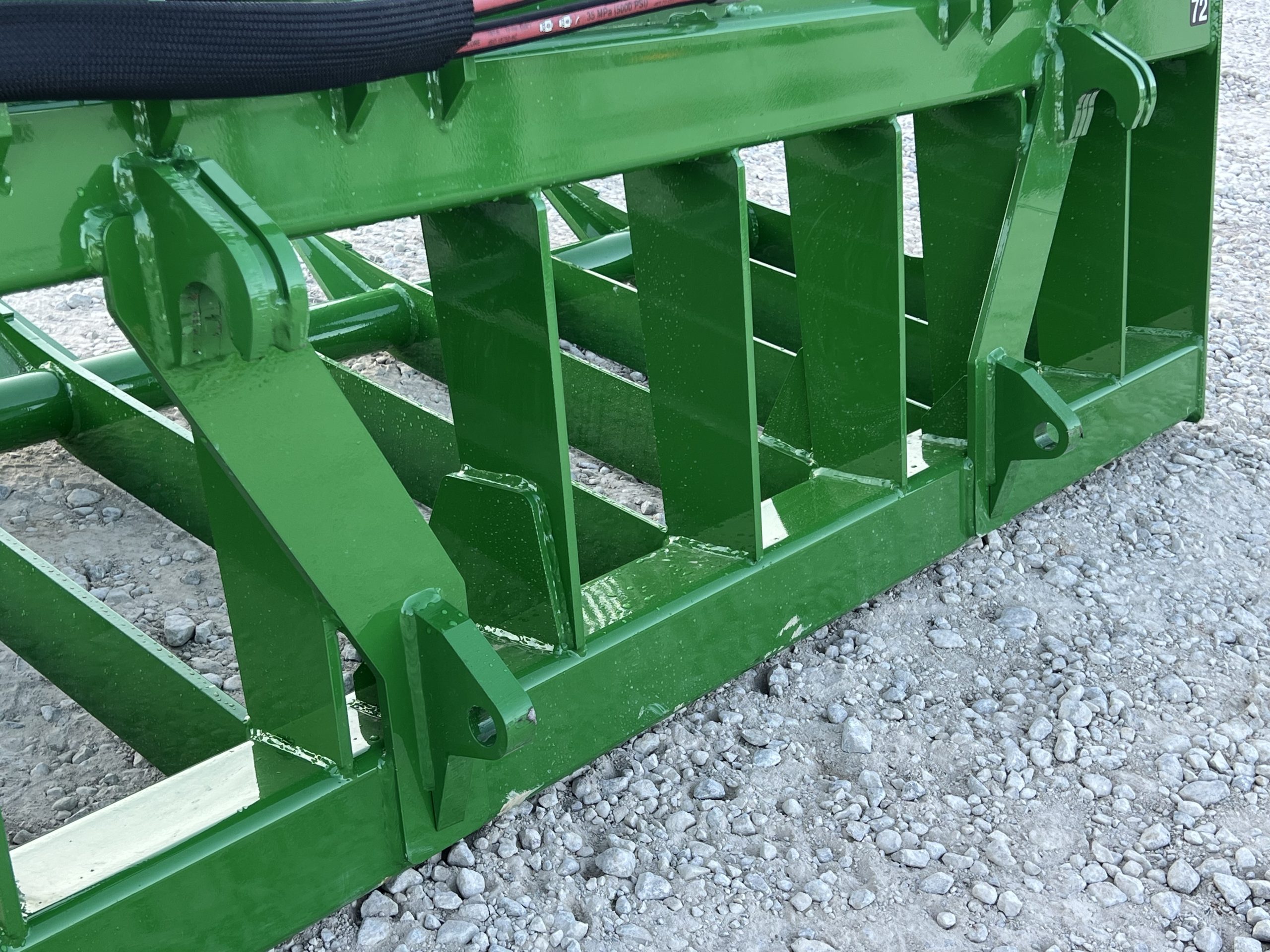 72" Heavy Duty Dual Cylinder Root Grapple Attachment Fits John Deere Global Tractor Loader - Image 14