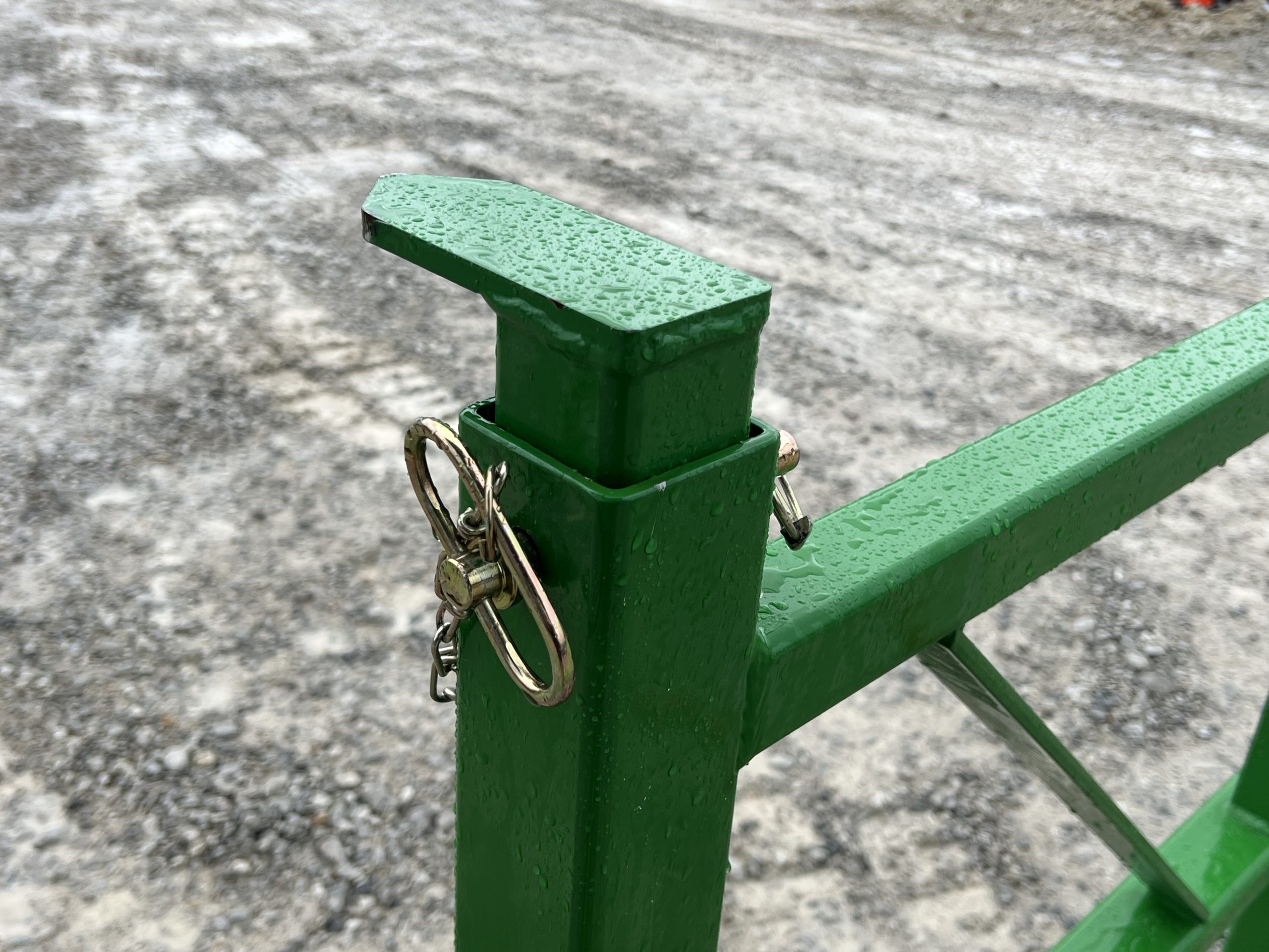 HLA Quad 49" Hay Bale Spear with Adjustable Guard Fits John Deere 400 500 Series Loaders - Image 12