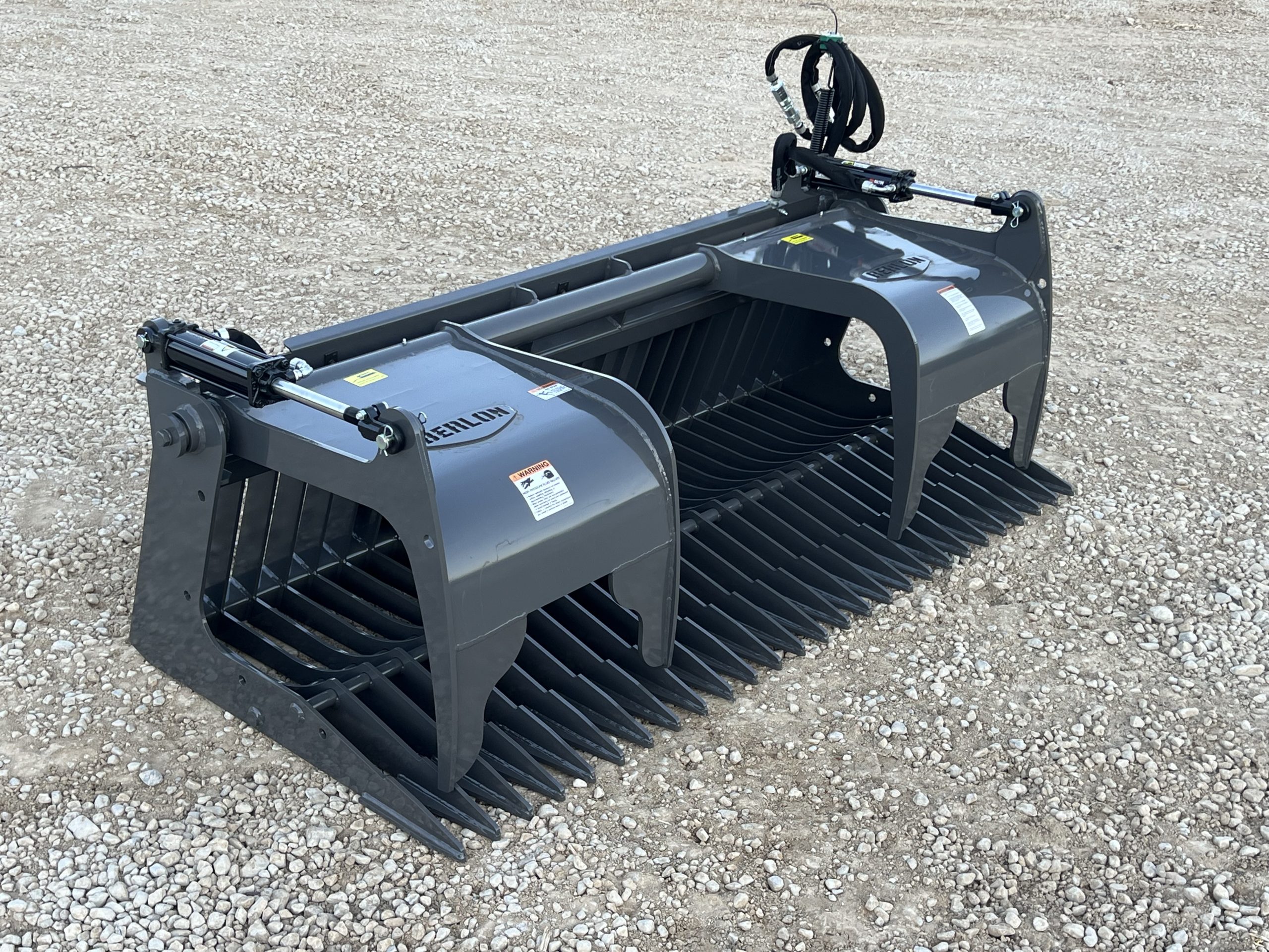 Berlon 84" Skeleton Rock Grapple Attachment Fits Skid Steer Quick Attach - Image 4