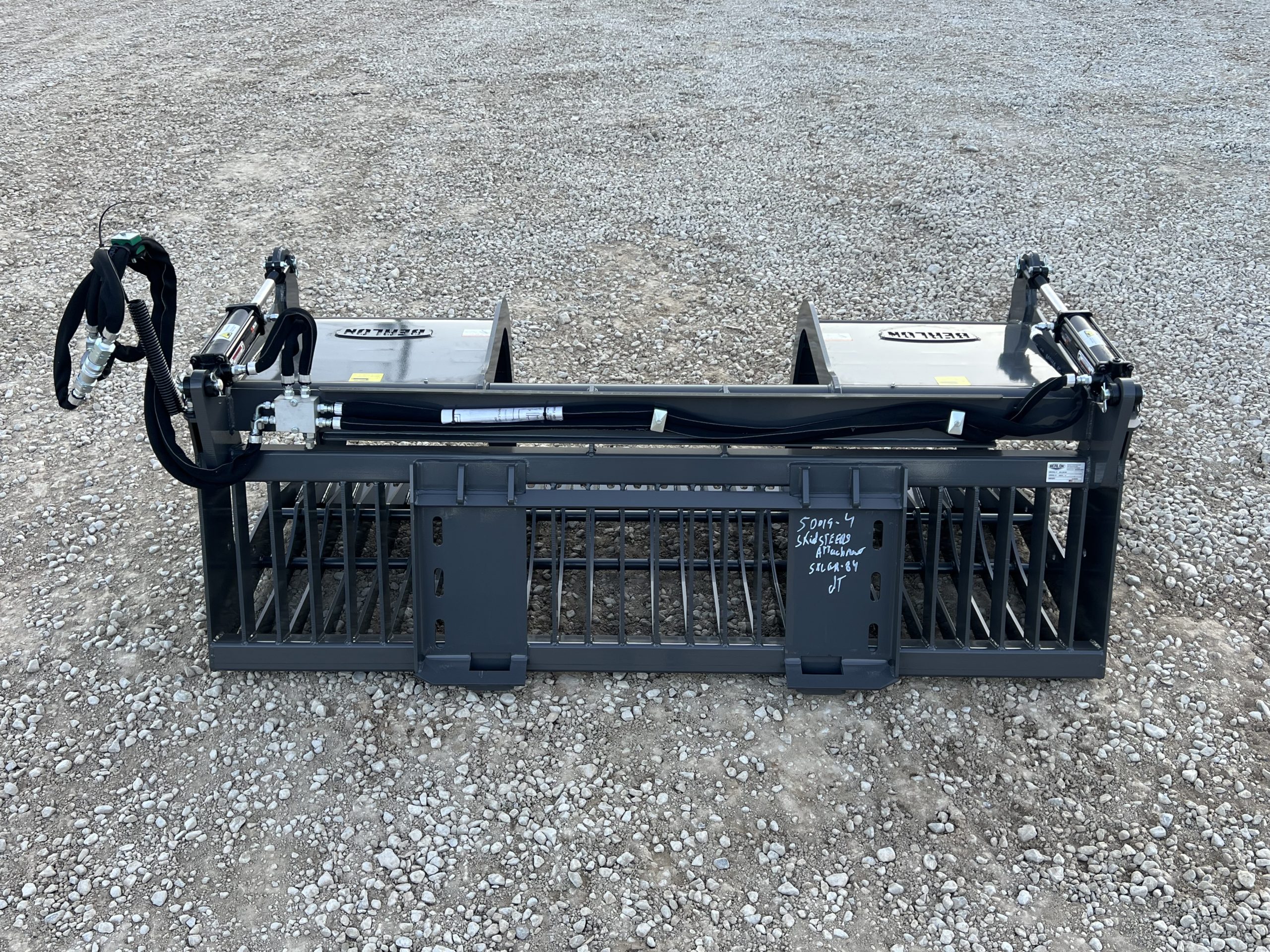 Berlon 84" Skeleton Rock Grapple Attachment Fits Skid Steer Quick Attach - Image 7