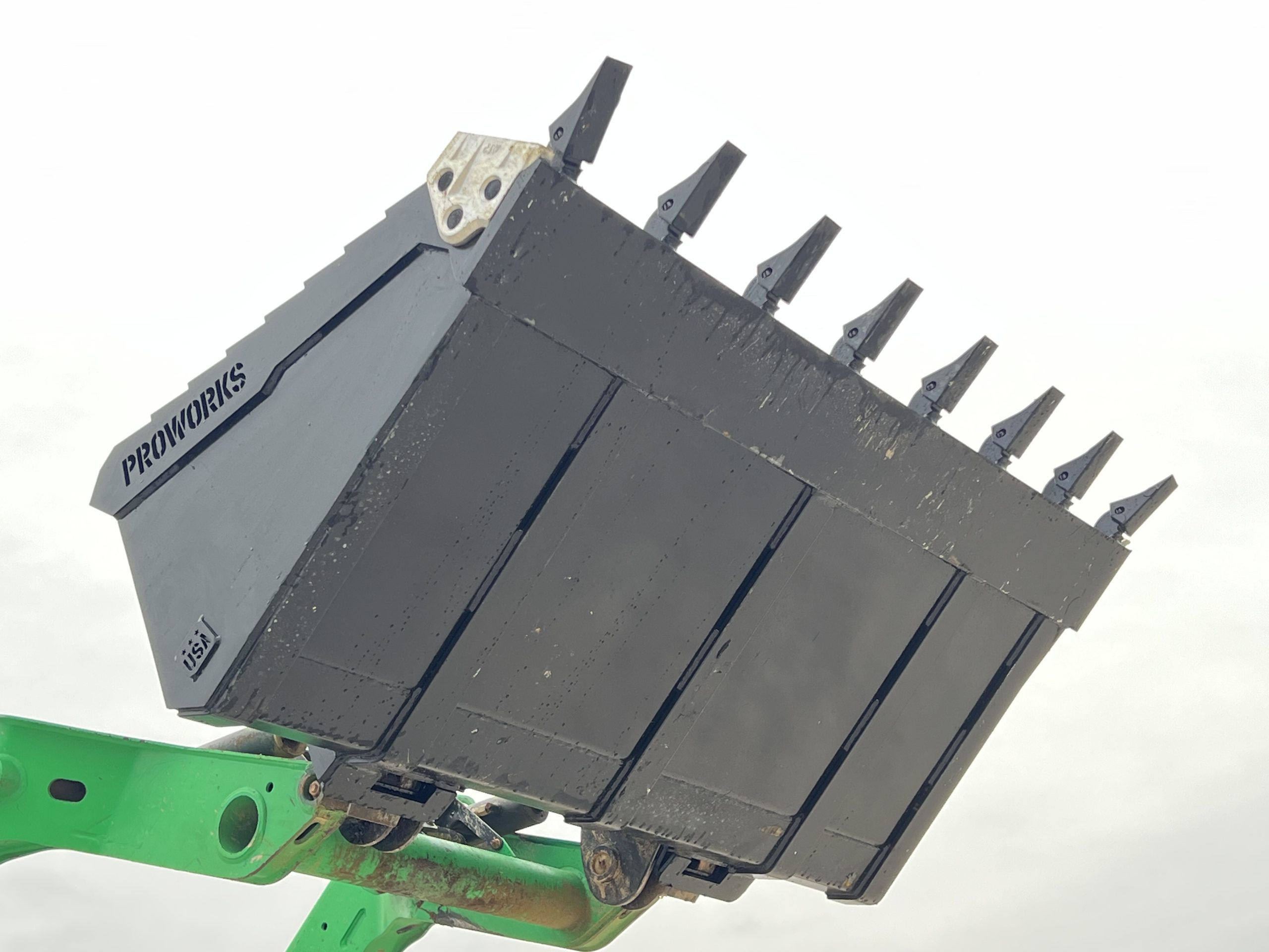 PROWORKS 74" Extreme Heavy Duty Tooth Bucket Attachment Fits Compact Track Loader - Image 15