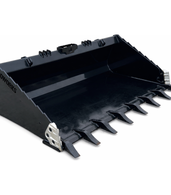 PROWORKS 74" Extreme Heavy Duty Tooth Bucket Attachment Fits Compact Track Loader