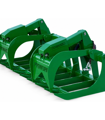 72" Heavy Duty Dual Cylinder Root Grapple Attachment Fits John Deere Global Tractor Loader