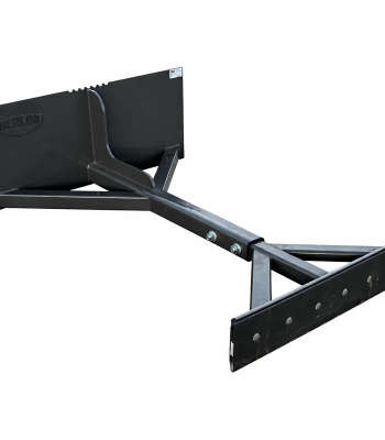 Berlon 96" Telescopic Material Pusher Scraper Attachment Fits Skid Steer Quick Attach