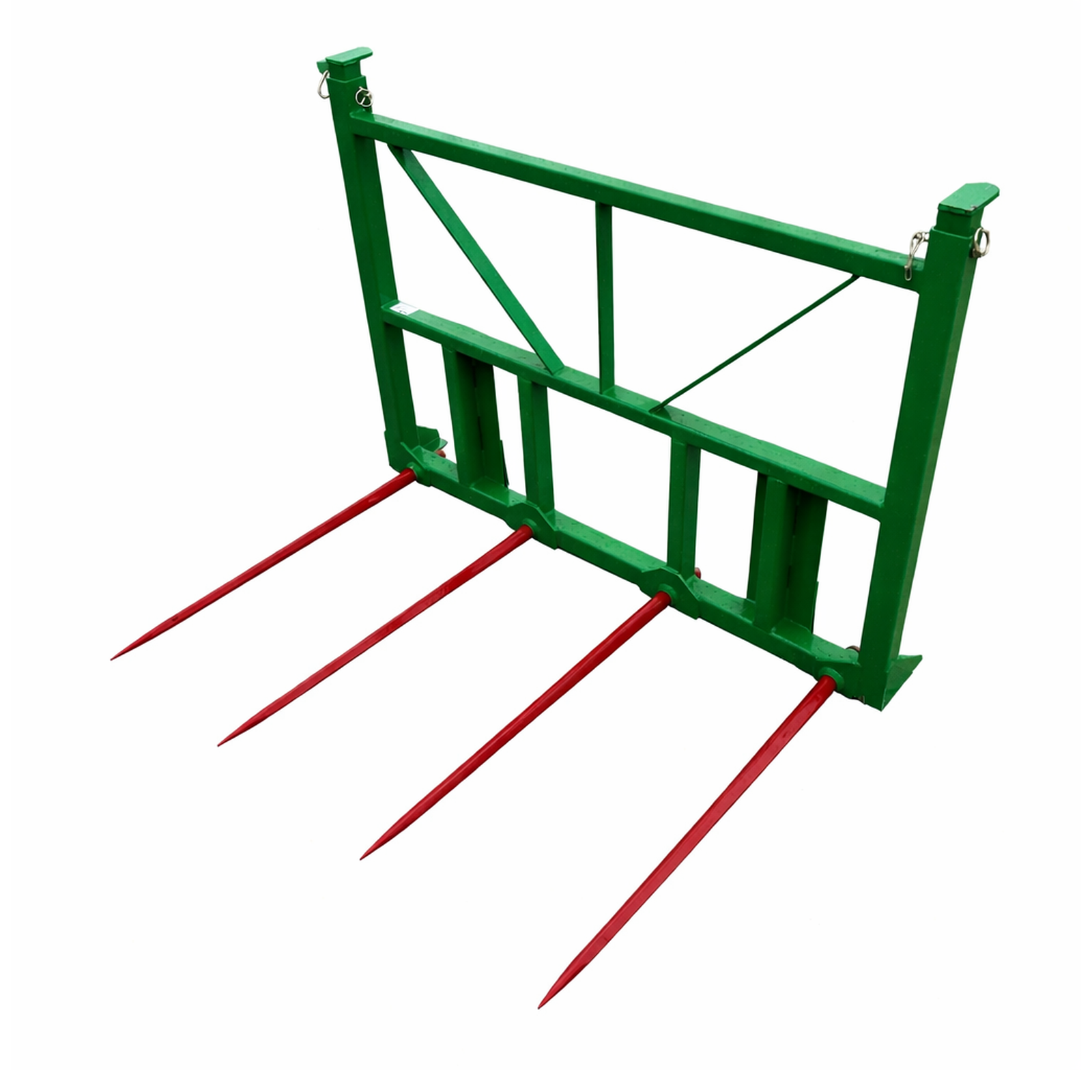 HLA Quad 49" Hay Bale Spear with Adjustable Guard Fits John Deere 400 500 Series Loaders