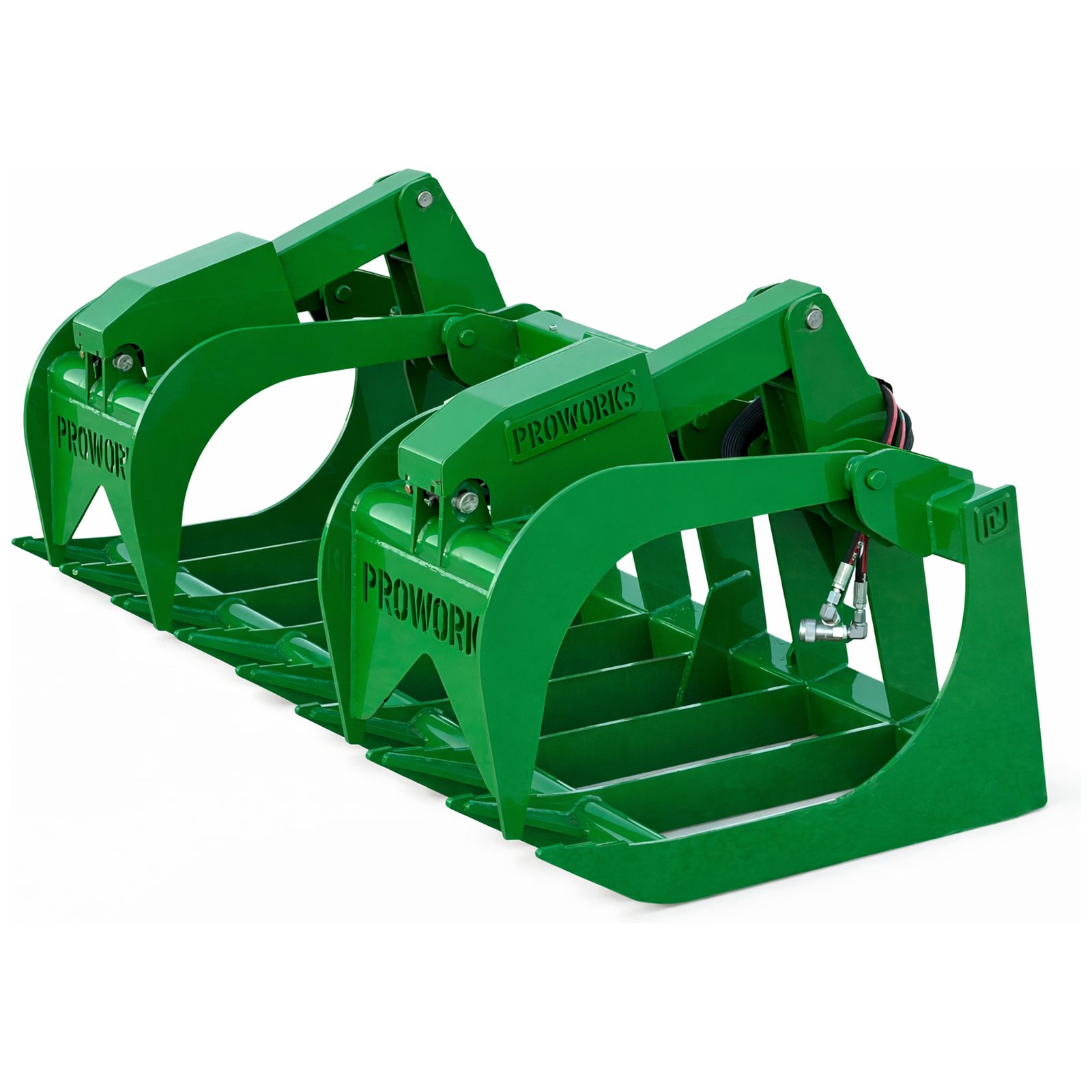 72" Heavy Duty Dual Cylinder Root Grapple Attachment Fits John Deere Global Tractor Loader