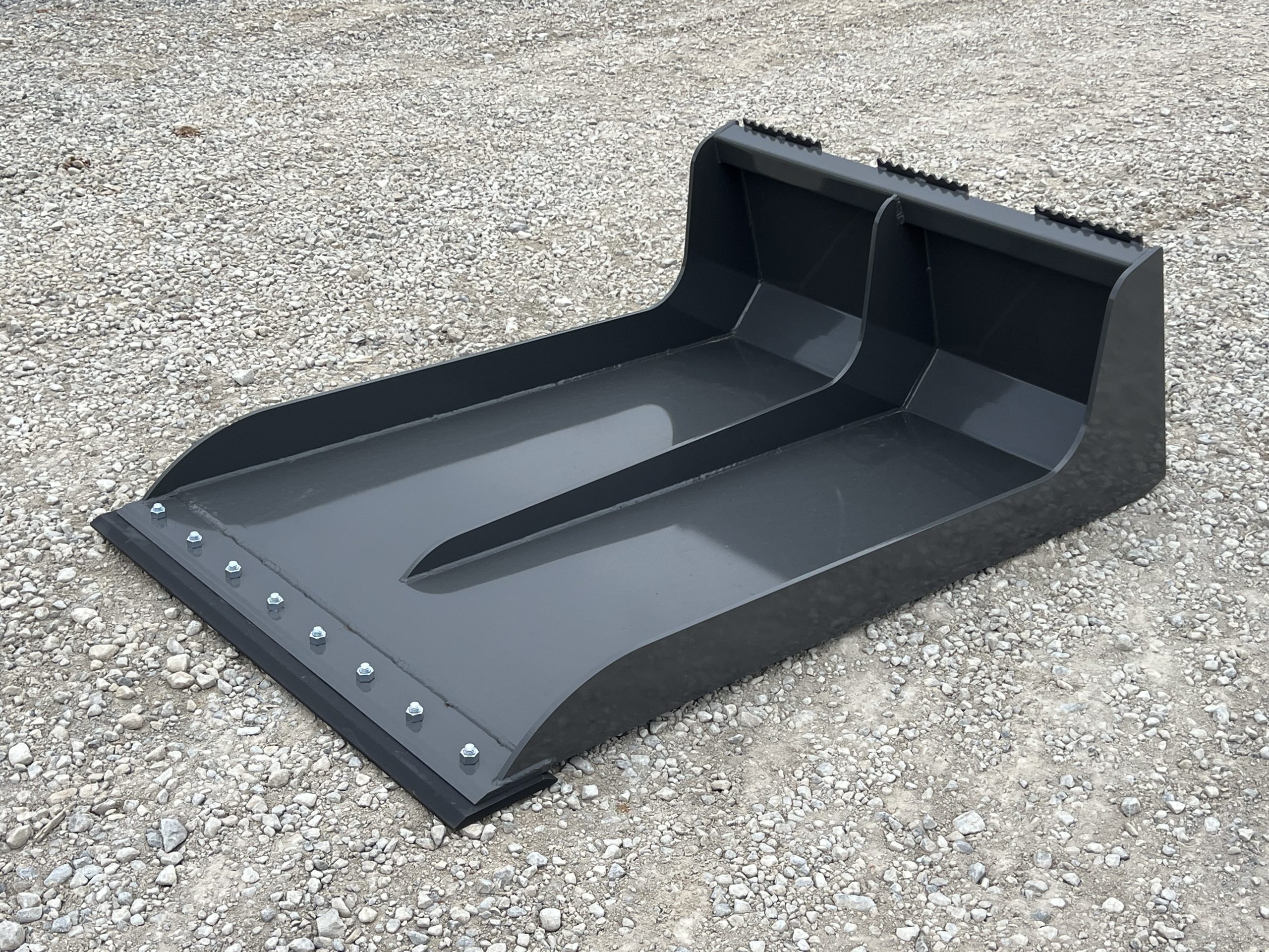 Berlon 48" x 72" Material Long Bucket Attachment Conveyor Cleanup Fits Skid Steer - Image 2
