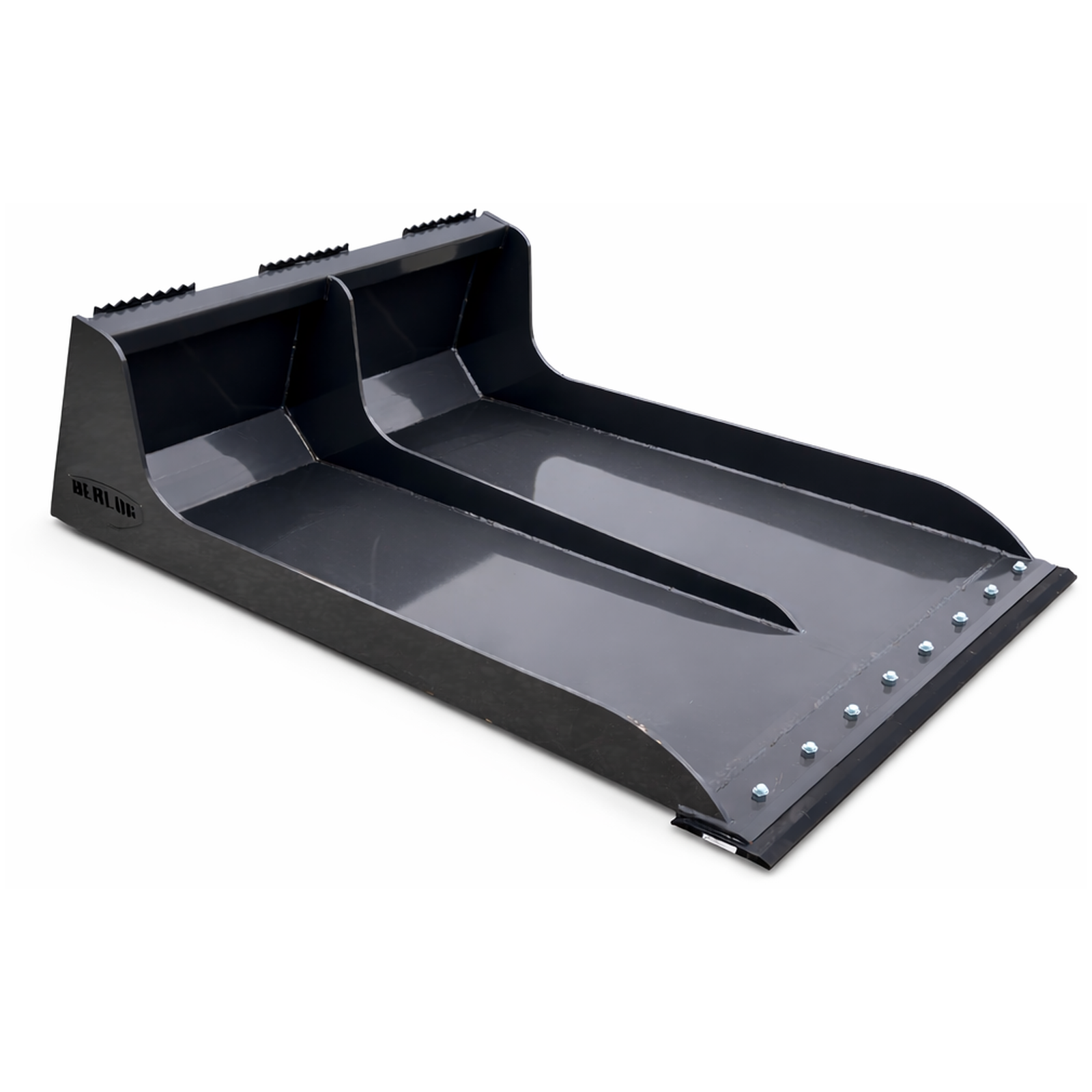 Berlon 48" x 72" Material Long Bucket Attachment Conveyor Cleanup Fits Skid Steer