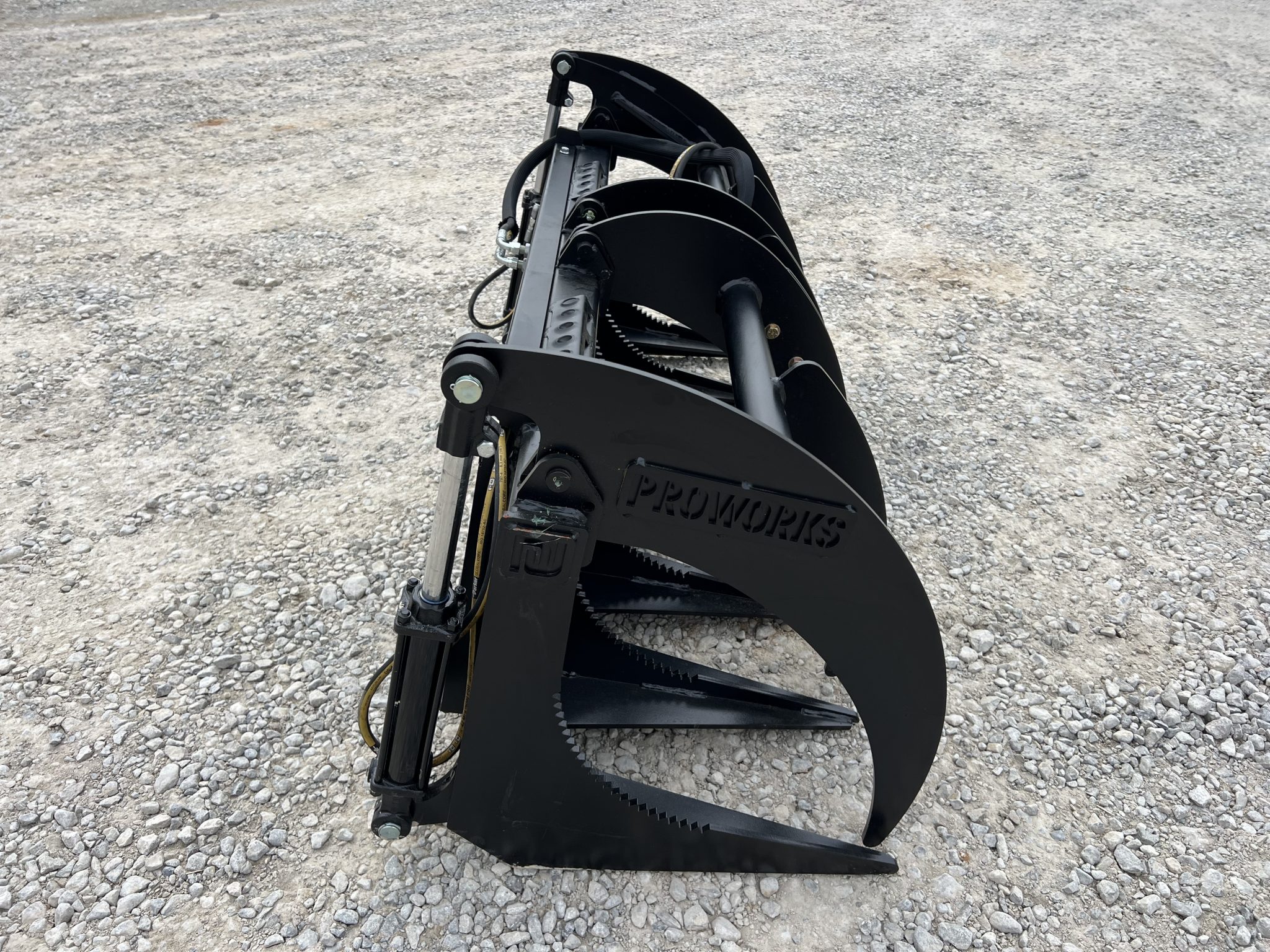 Proworks 60″ Root Rake Clam Grapple Attachment Fits Compact Tractor ...