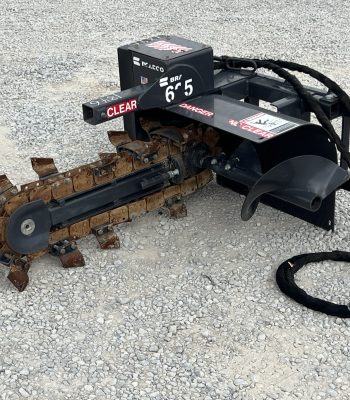 2009 Bradco 625 24" x 12" Trencher Attachment Dirt Teeth Fits Skid Steer Loader