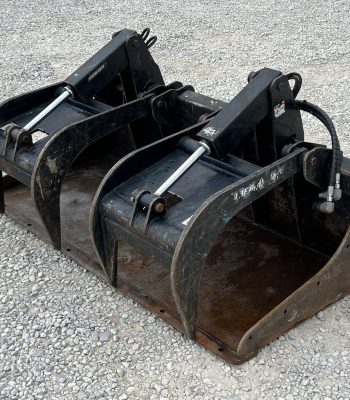 Blue Diamond 66" Severe Duty Grapple Bucket Dual Grapple Fits Skid Steer