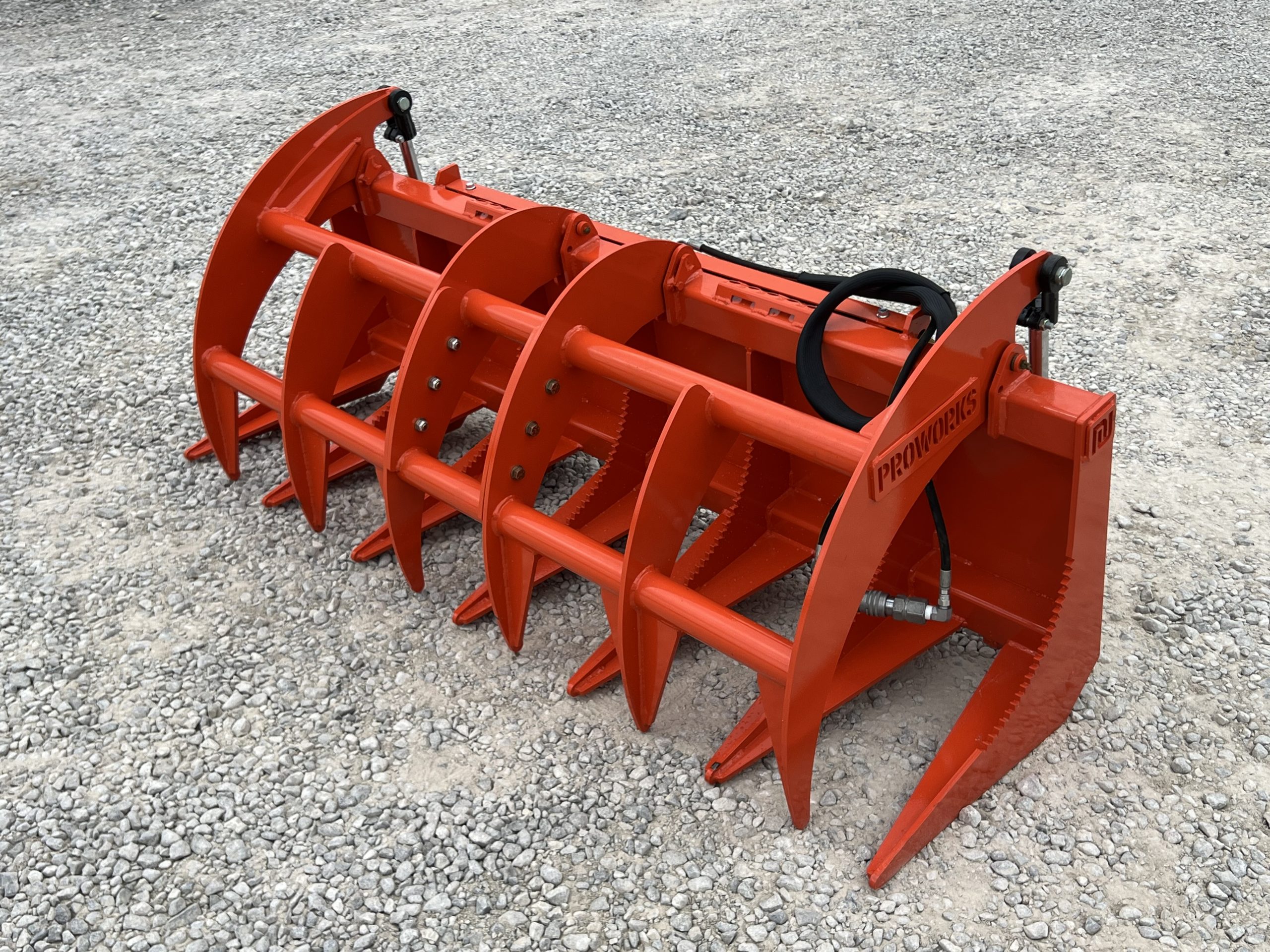 Proworks 72" Root Rake Clam Grapple Attachment Fits Compact Tractor Loader - Image 2