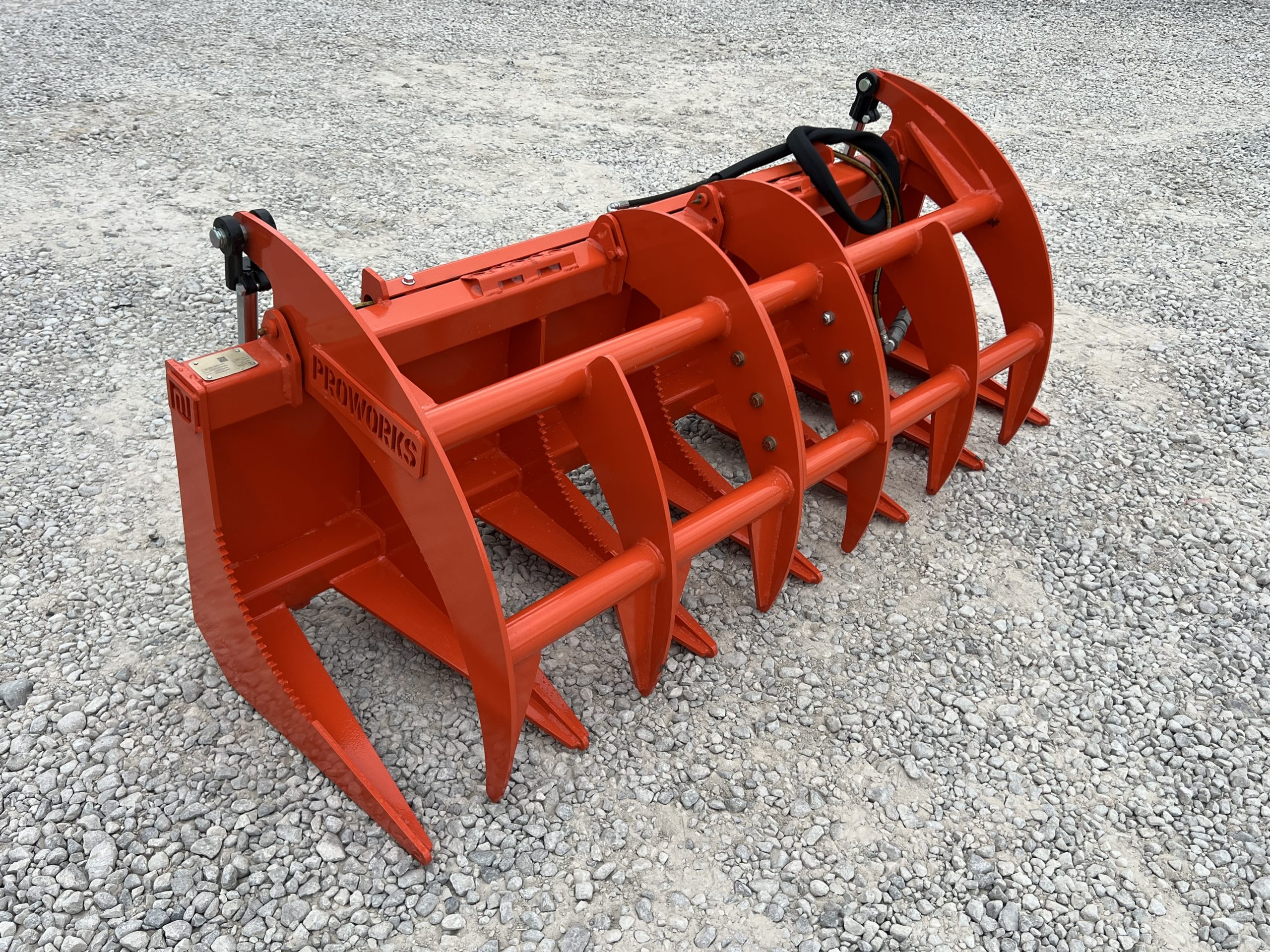 Proworks 72" Root Rake Clam Grapple Attachment Fits Compact Tractor Loader - Image 4