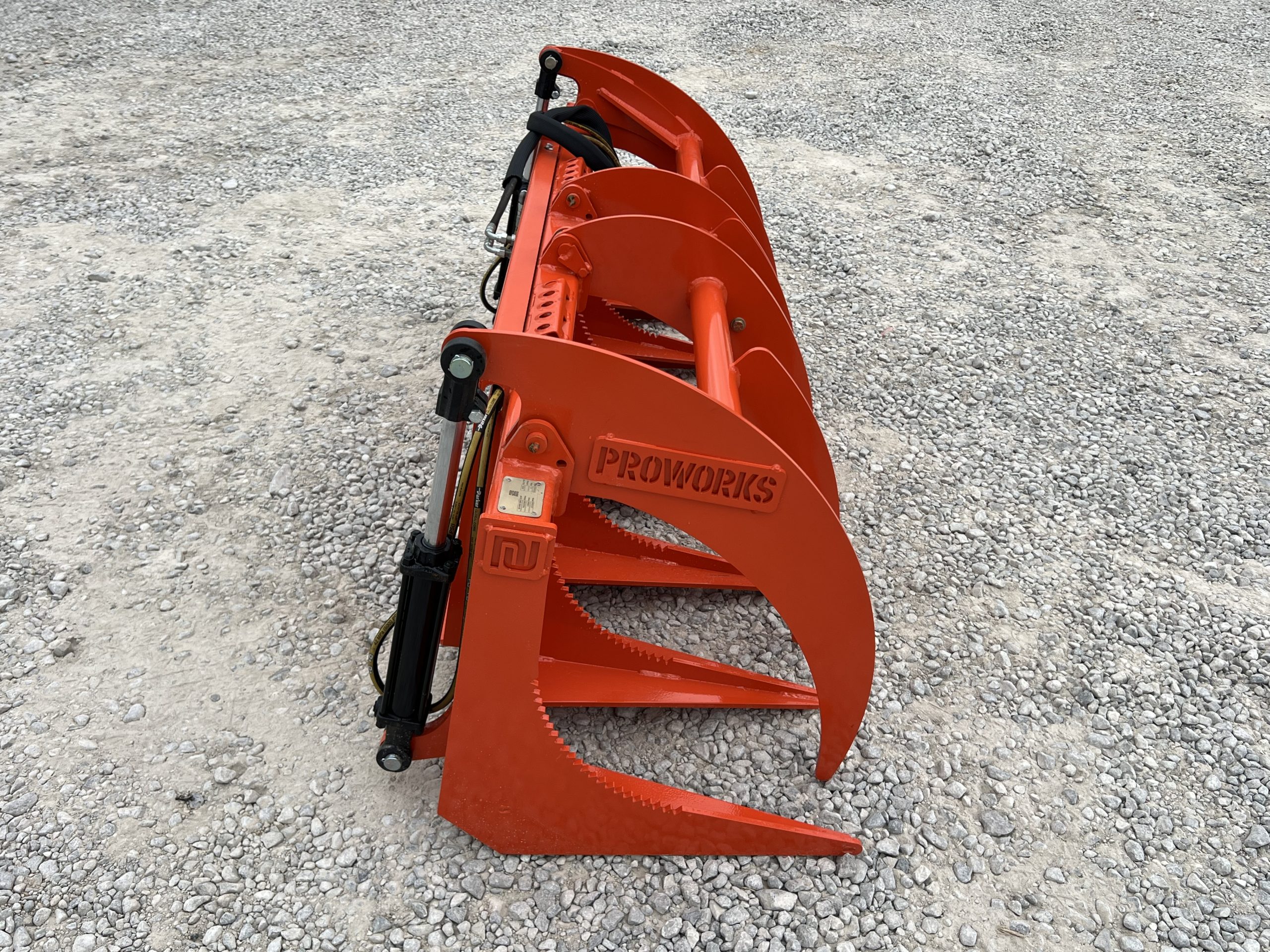 Proworks 72" Root Rake Clam Grapple Attachment Fits Compact Tractor Loader - Image 5