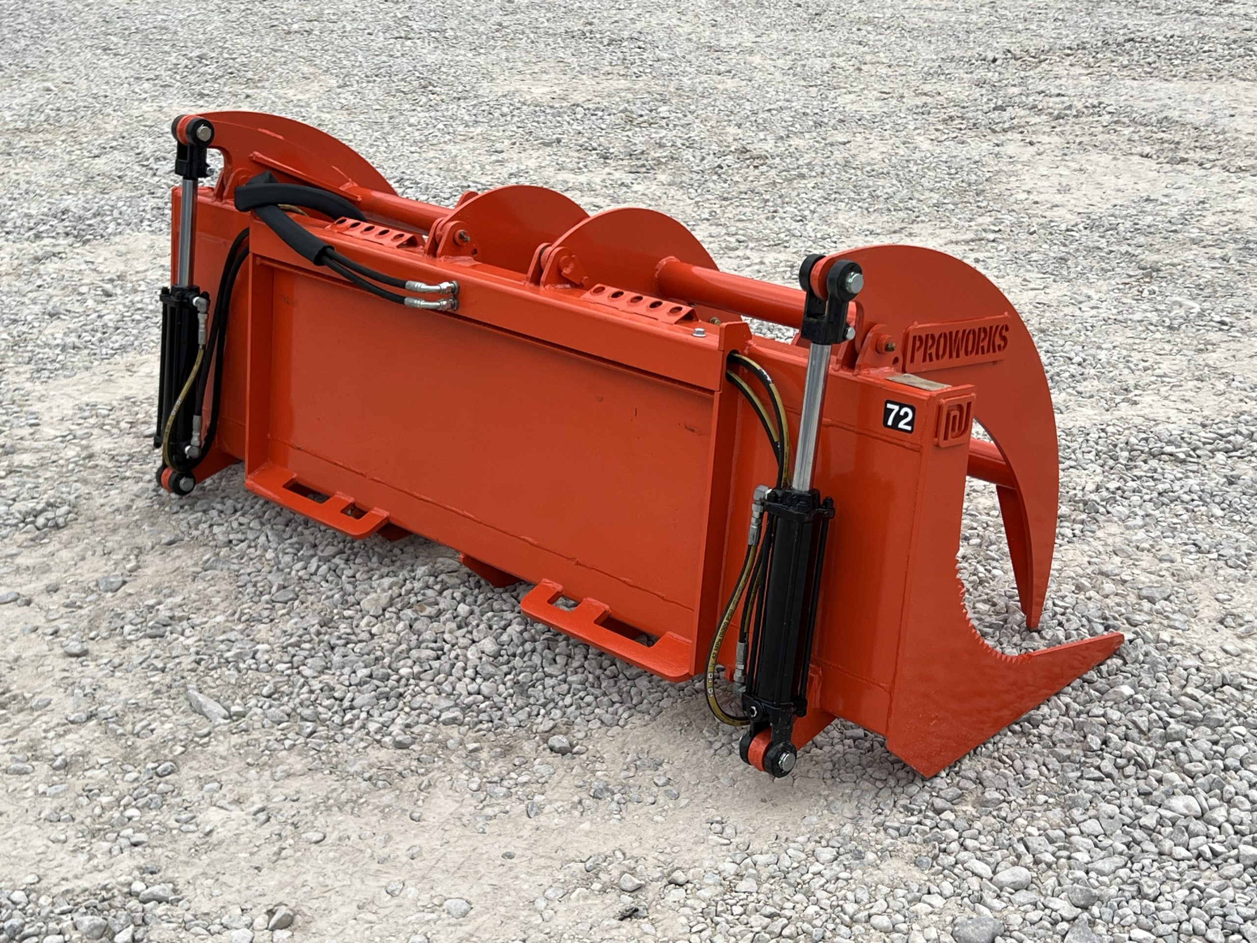 Proworks 72" Root Rake Clam Grapple Attachment Fits Compact Tractor Loader - Image 6