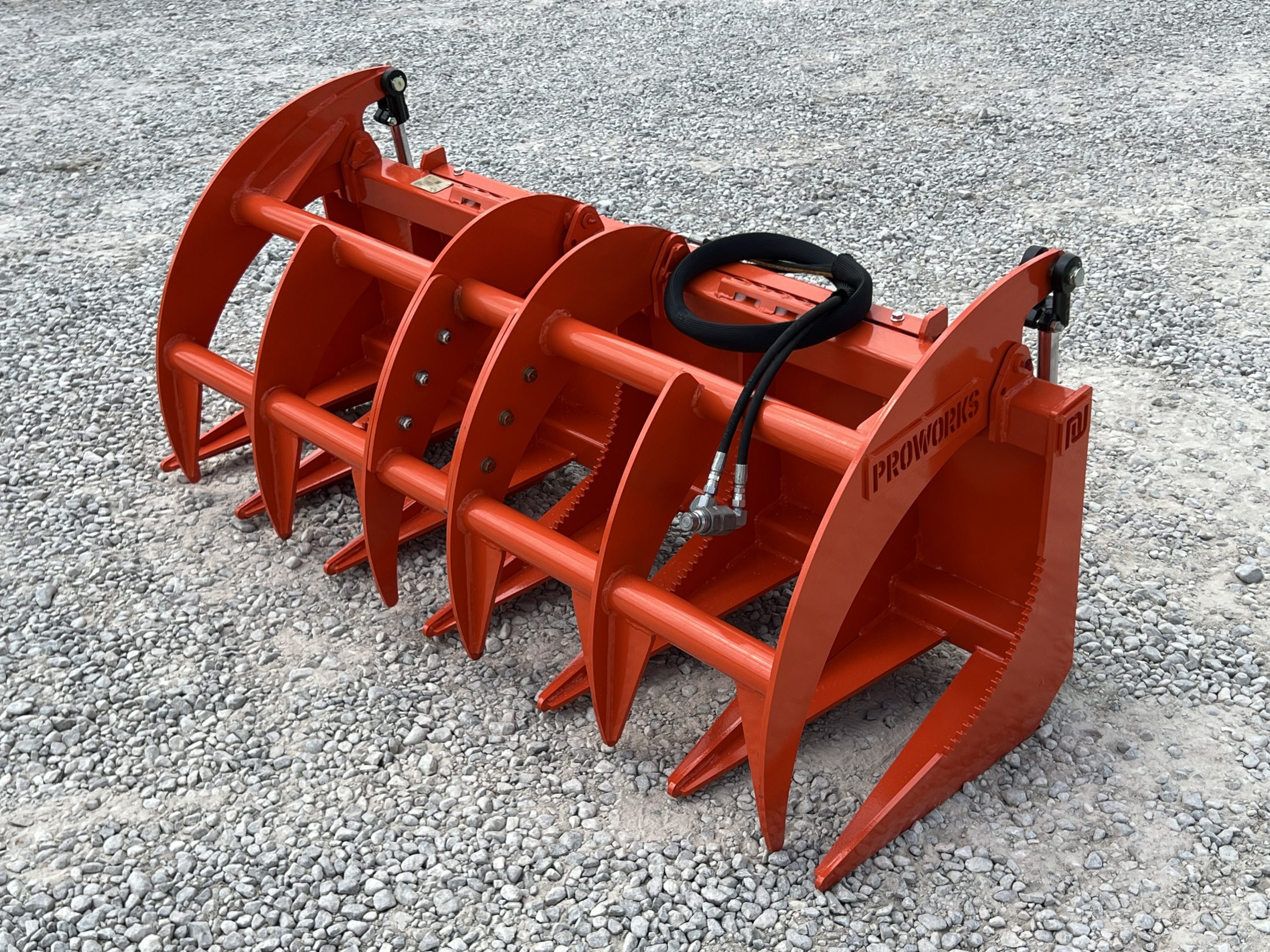 Proworks 66" Root Rake Clam Grapple Attachment Fits Compact Tractor Loader - Image 2