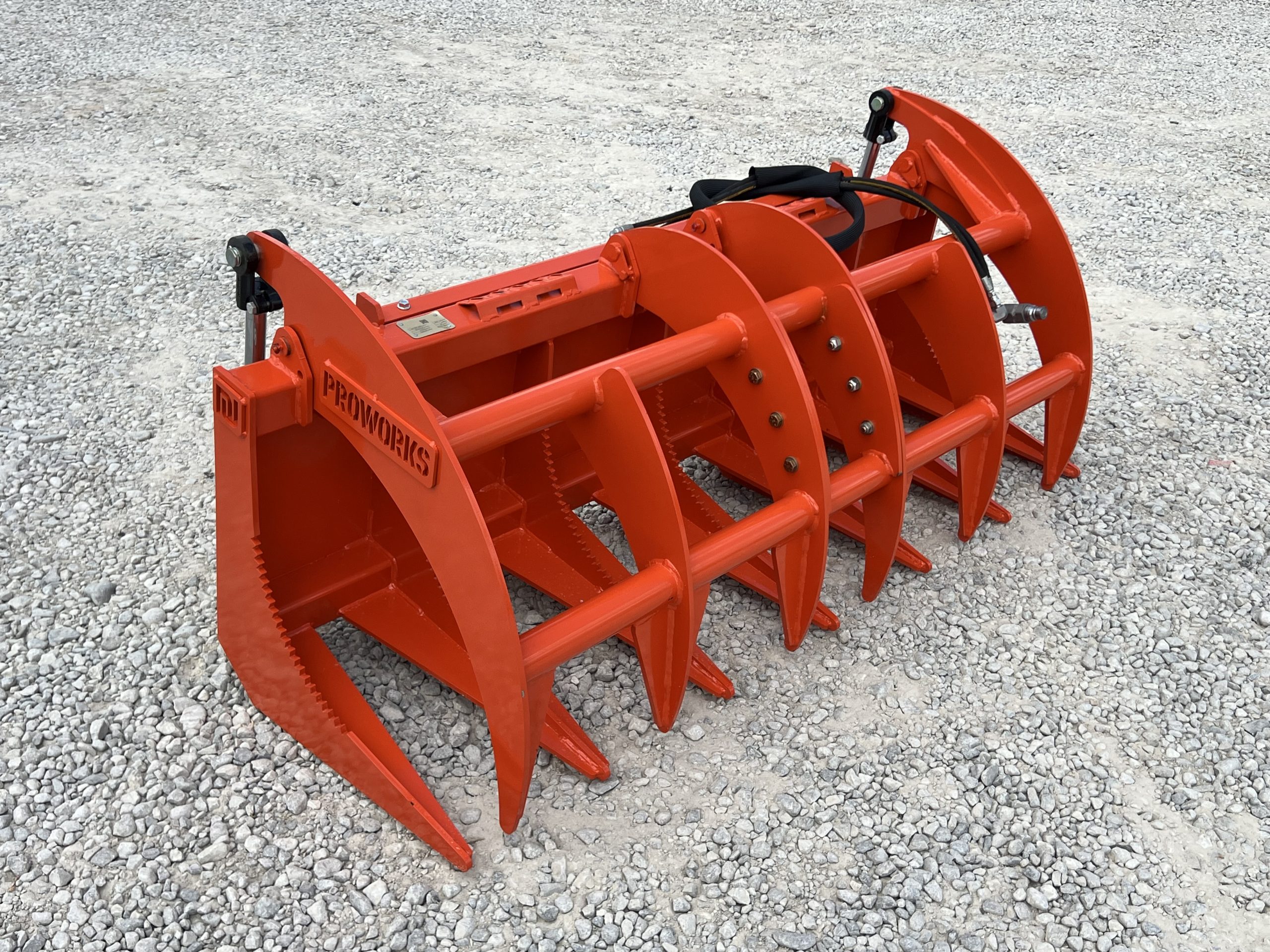 Proworks 66" Root Rake Clam Grapple Attachment Fits Compact Tractor Loader - Image 4