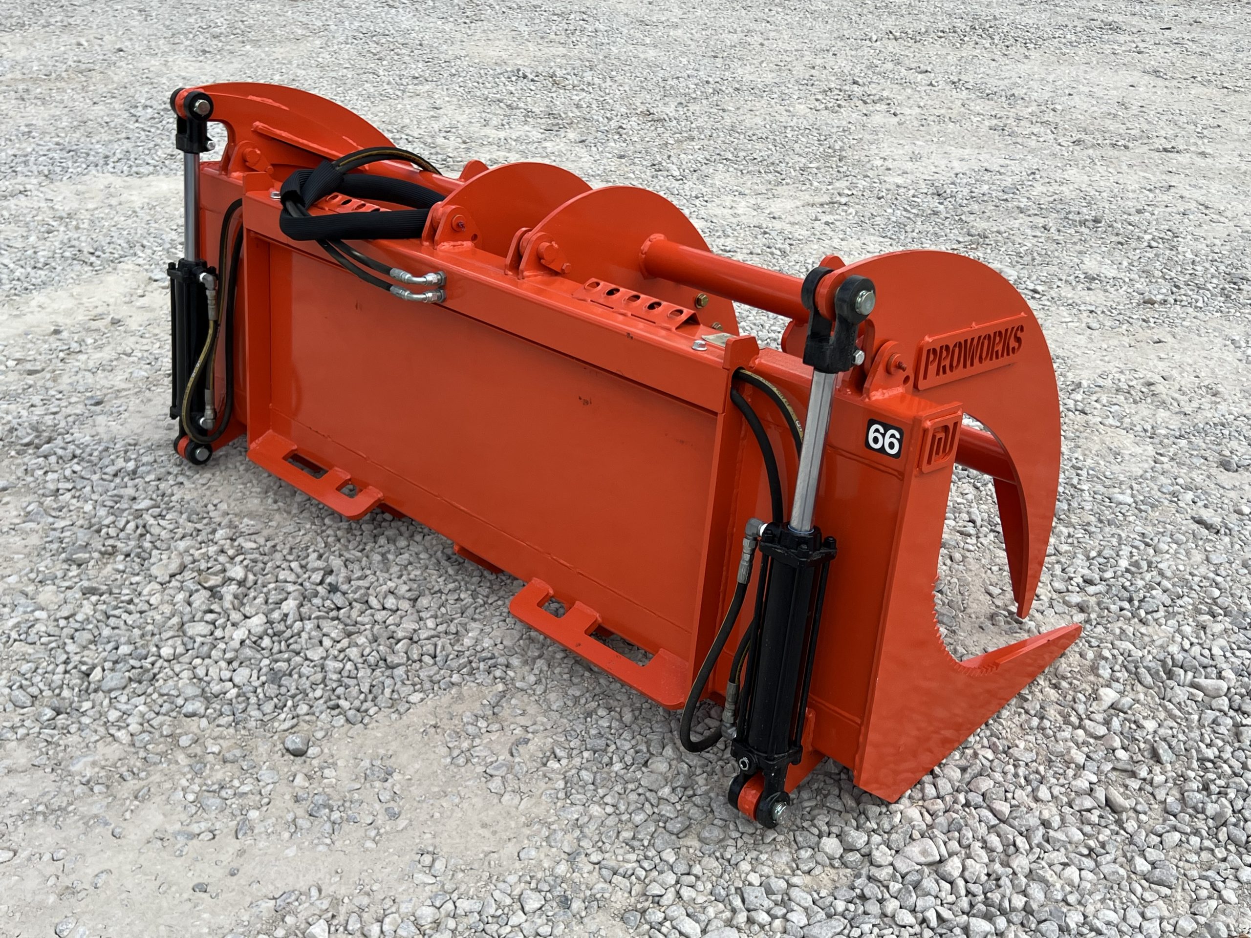 Proworks 66" Root Rake Clam Grapple Attachment Fits Compact Tractor Loader - Image 6