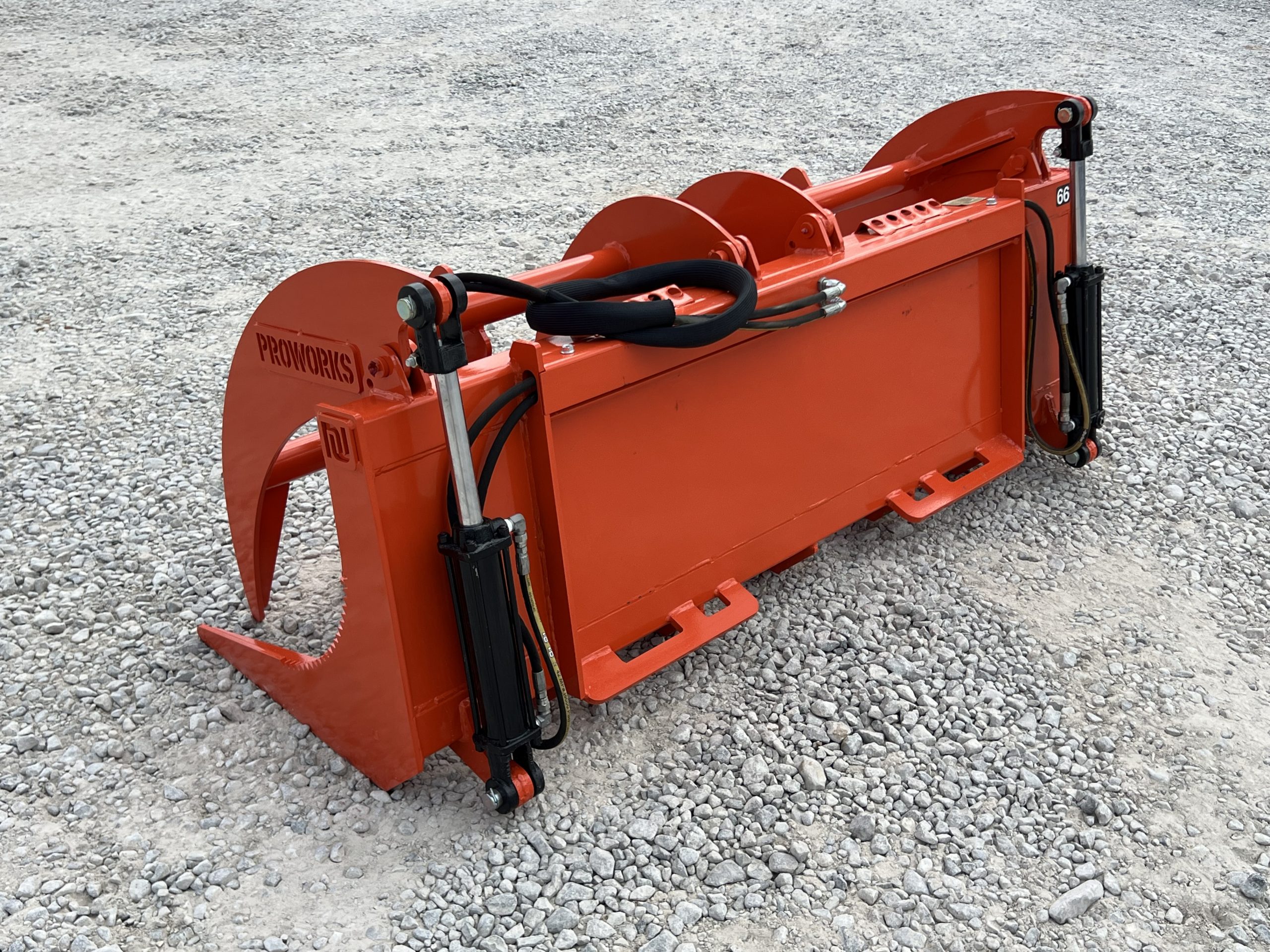 Proworks 66" Root Rake Clam Grapple Attachment Fits Compact Tractor Loader - Image 8