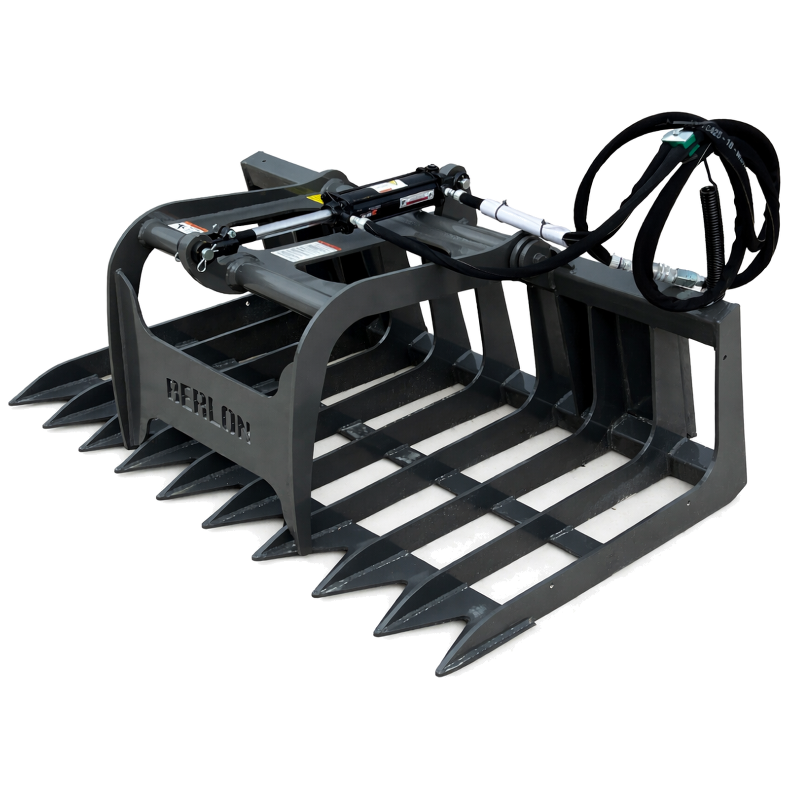 Berlon 60" Root Brush Grapple Attachment Fits Skid Steer Compact Tractor Loader