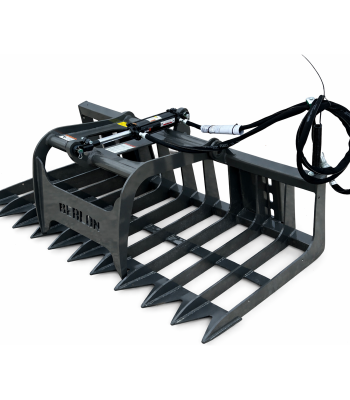 Berlon 66" Root Brush Grapple Attachment Fits Skid Steer Compact Tractor Loader