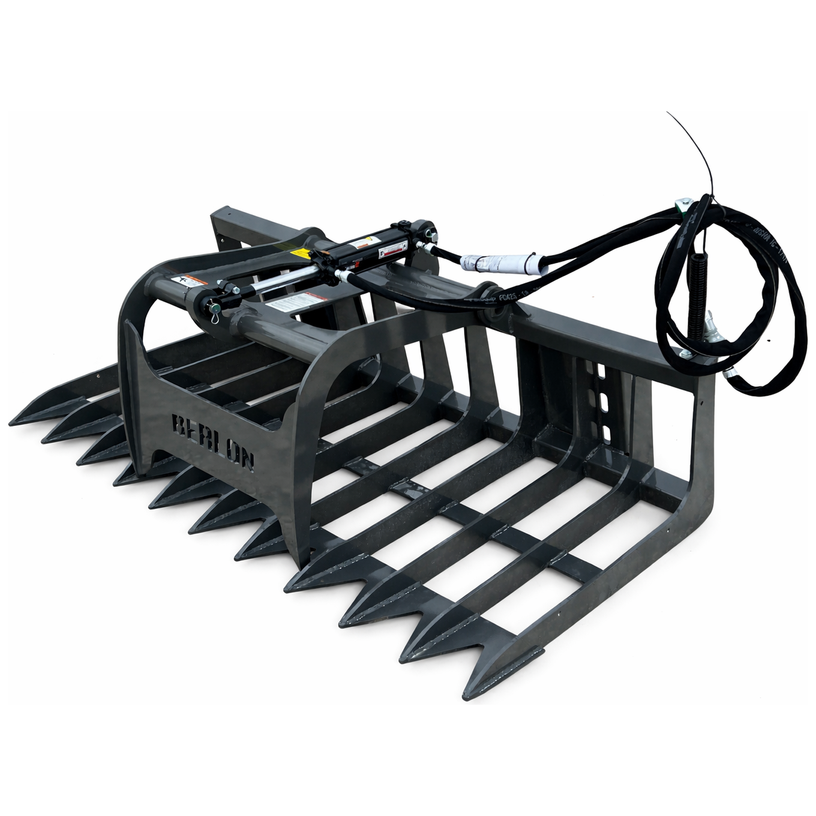 Berlon 66" Root Brush Grapple Attachment Fits Skid Steer Compact Tractor Loader