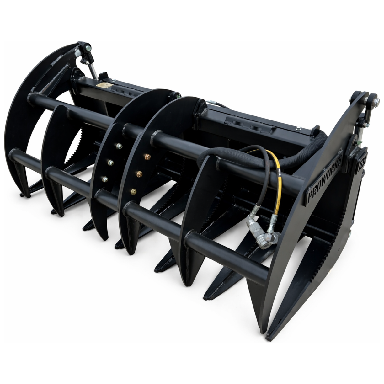 Proworks 60″ Root Rake Clam Grapple Attachment Fits Compact Tractor ...
