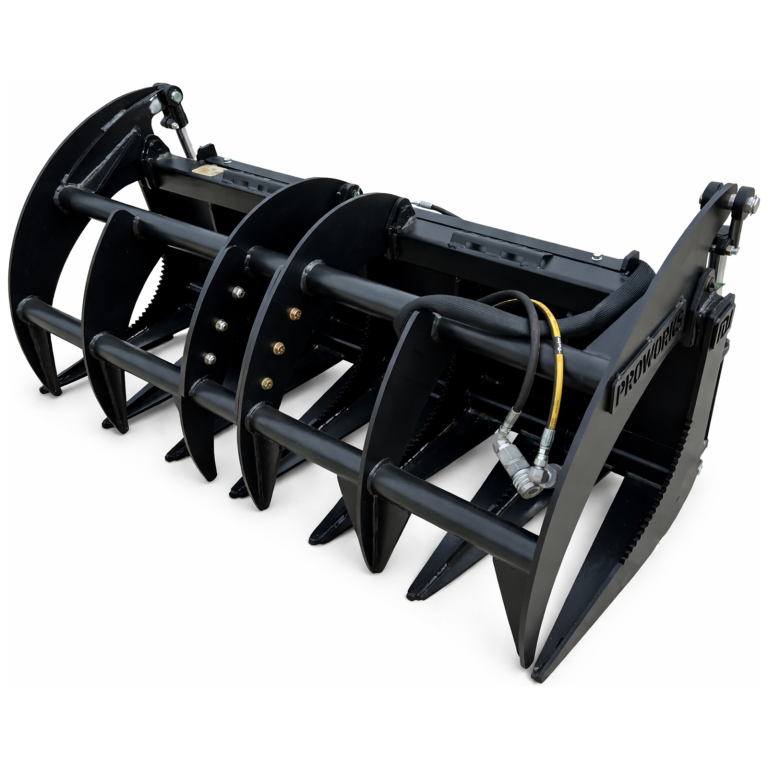 Proworks 60″ Root Rake Clam Grapple Attachment Fits Compact Tractor ...