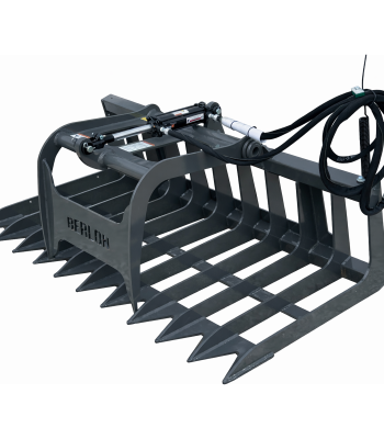 Berlon 66" Compact Tractor Root Brush Grapple Attachment Fits John Deere Loader