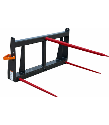 Berlon 44" Round Hay Bale Spear Attachment Fits Skid Steer Quick Attach