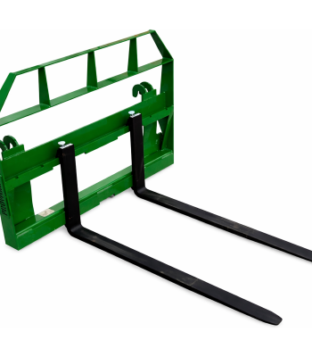 PROWORKS 48" 2,200 Pound Compact Tractor Pallet Forks Attachment Fits John Deere Loader