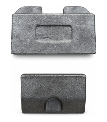 Class II Pallet Fork Blade Hook Set 4" Fork Tine Top & Bottom Hooks Cast Steel