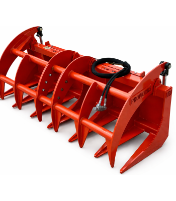 Proworks 66" Root Rake Clam Grapple Attachment Fits Compact Tractor Loader