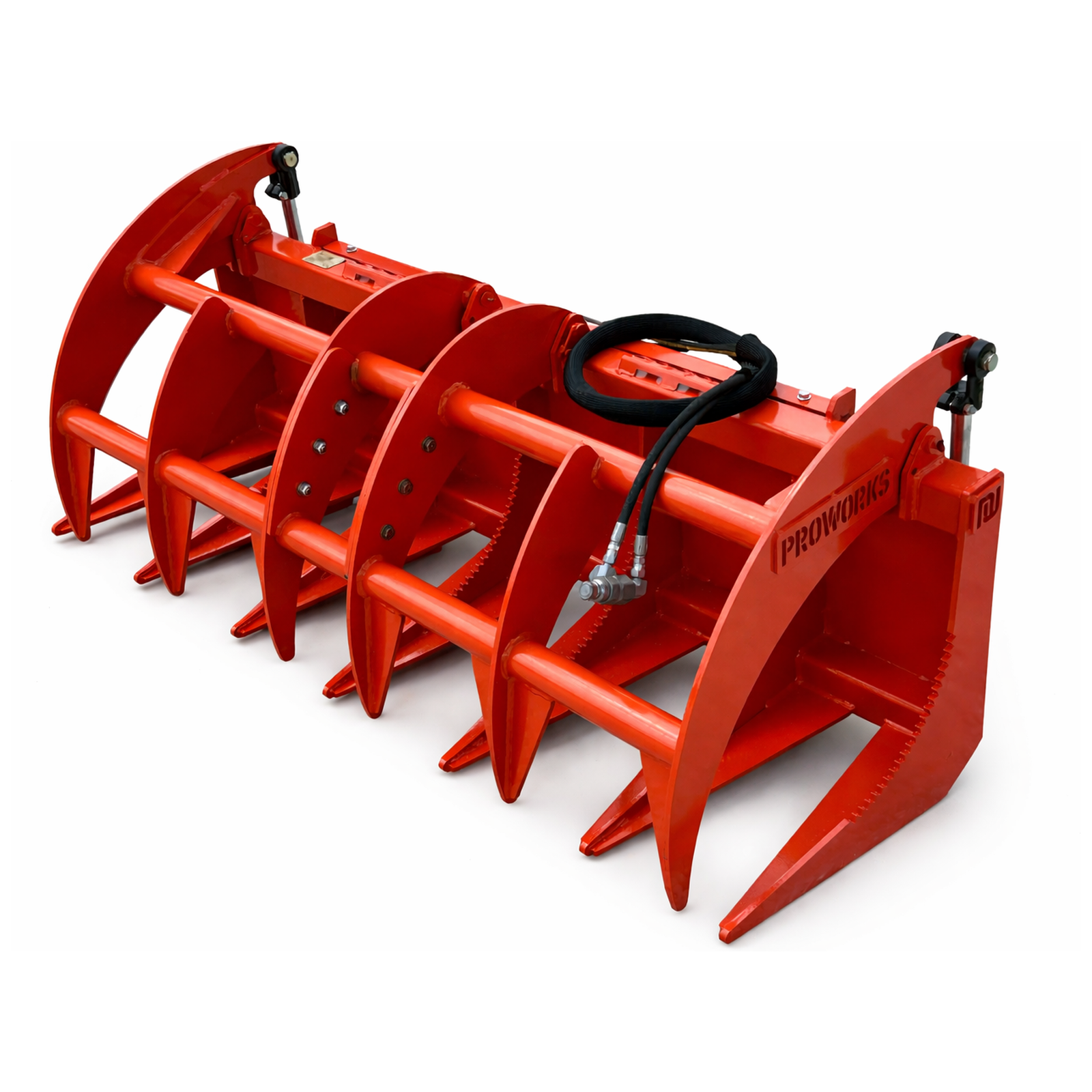 Proworks 66" Root Rake Clam Grapple Attachment Fits Compact Tractor Loader