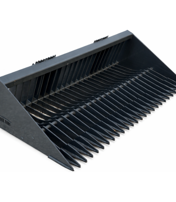 Berlon 78" Skeleton Rock Bucket Attachment Fits Skid Steer Quick Attach