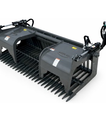 Berlon 78" Skeleton Rock Grapple Attachment Fits Skid Steer Quick Attach