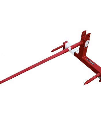 Worksaver 44" Round Hay Bale Spear Implement Fits 3 Point Hitch Tractor 830235