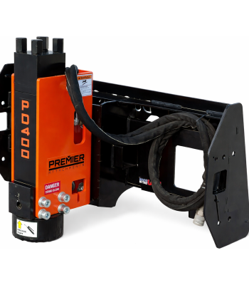 Premier PD400 Post Driver Attachment Duo-Tach Fits Skid Steer & Mini Skid Steer