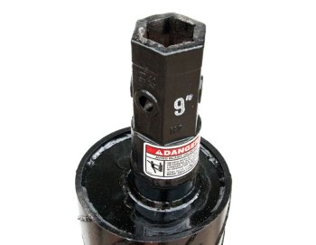 Danuser 9" x 48" Wobble Auger Bit – 2" Hex Dirtless Digging 20606 - Image 2