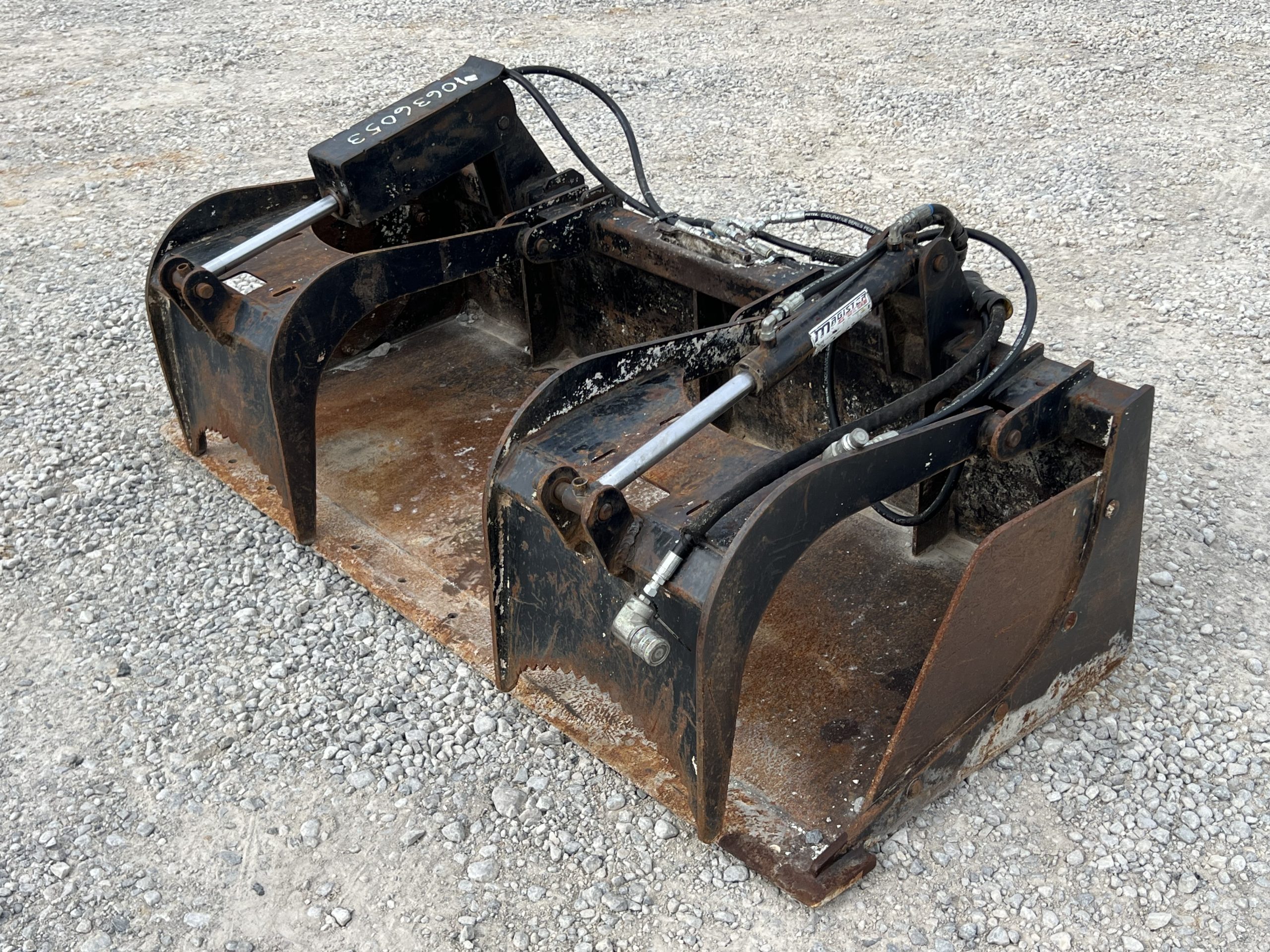 2022 Star 72" Heavy Duty Solid Bottom Grapple Bucket Fits Skid Steer 175-72 USA